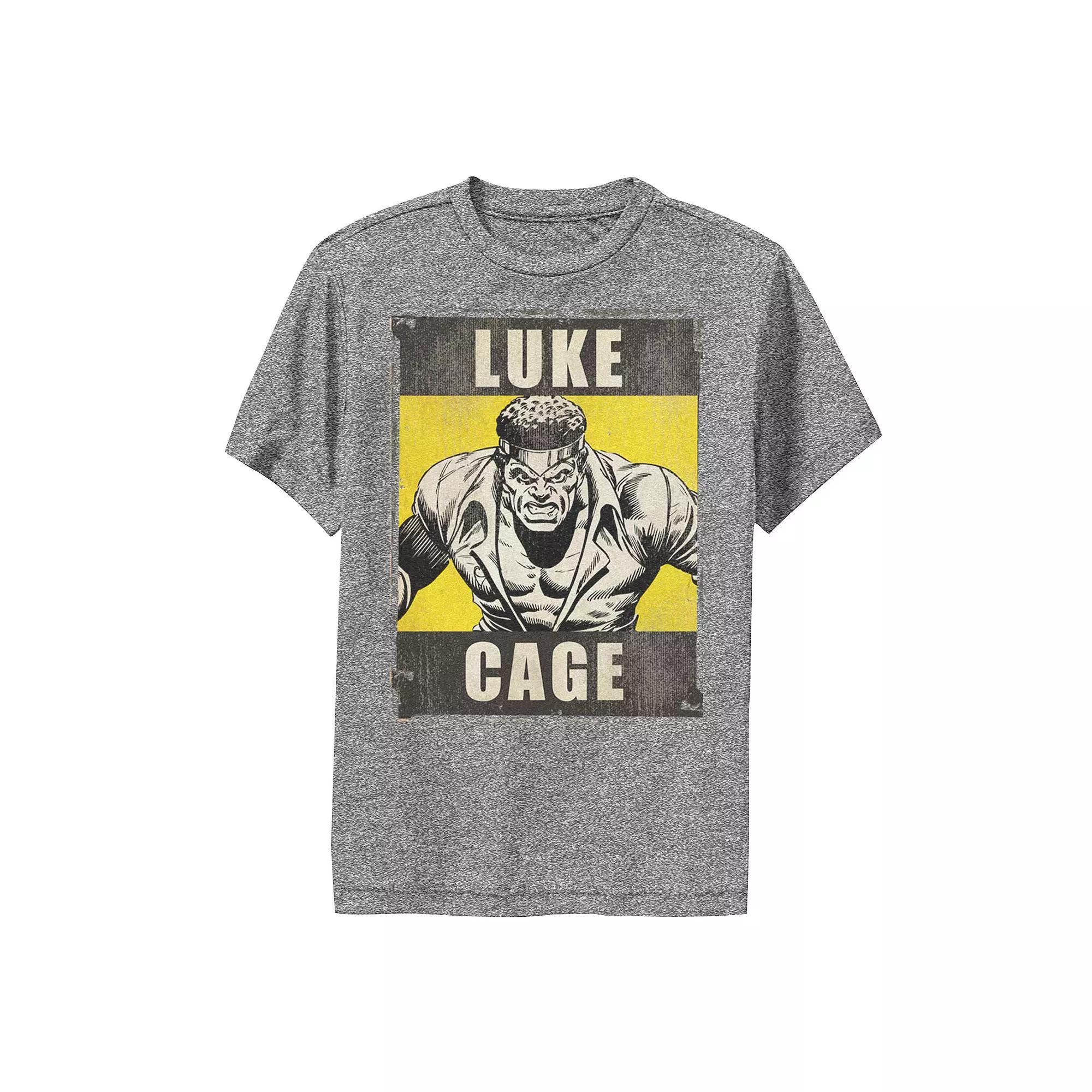 Boys 8-20 Marvel Heroes for Hire Luke Cage Performance Tee, Boys Grey Heather Product Image