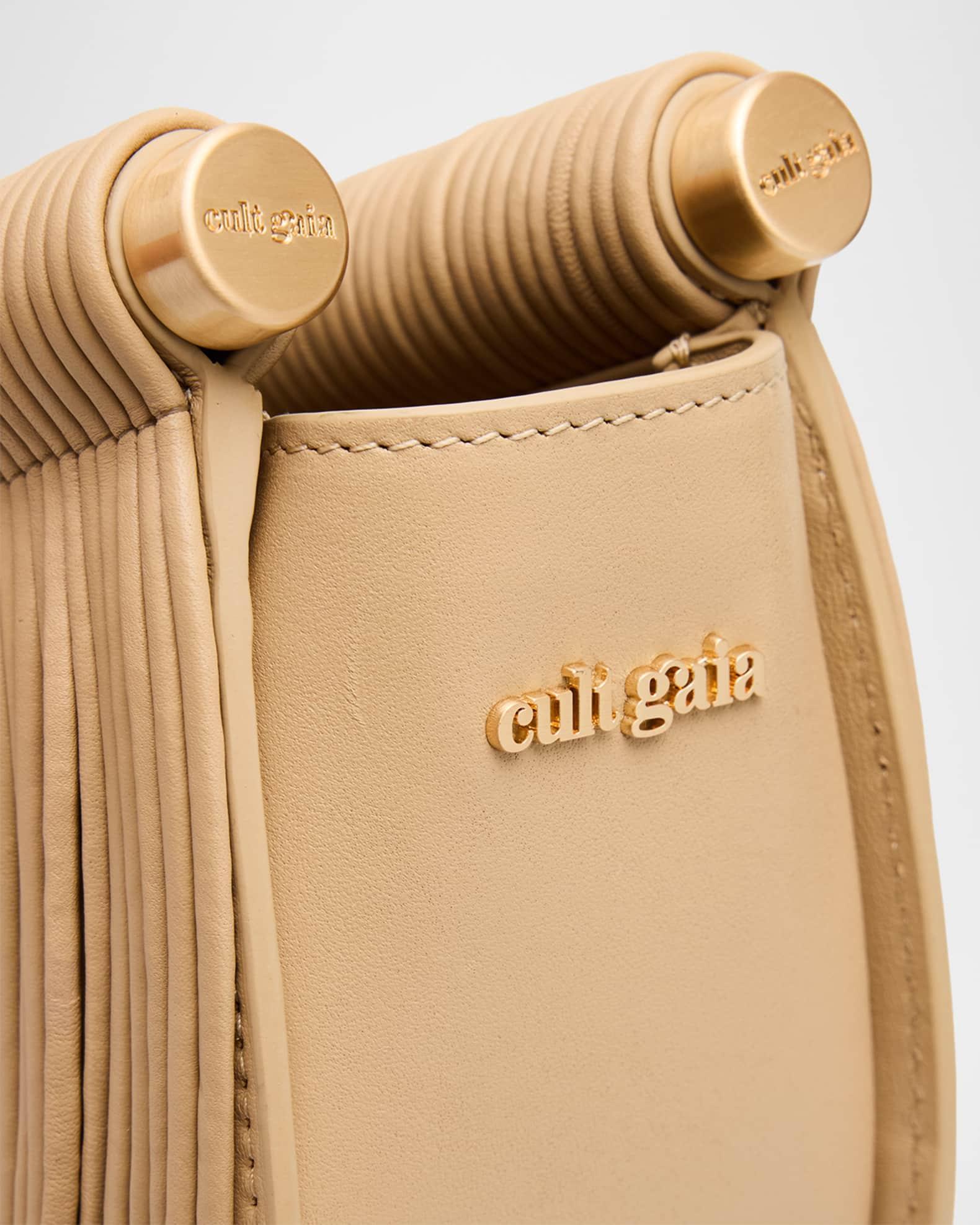 Lou Draped Leather Clutch Bag Product Image