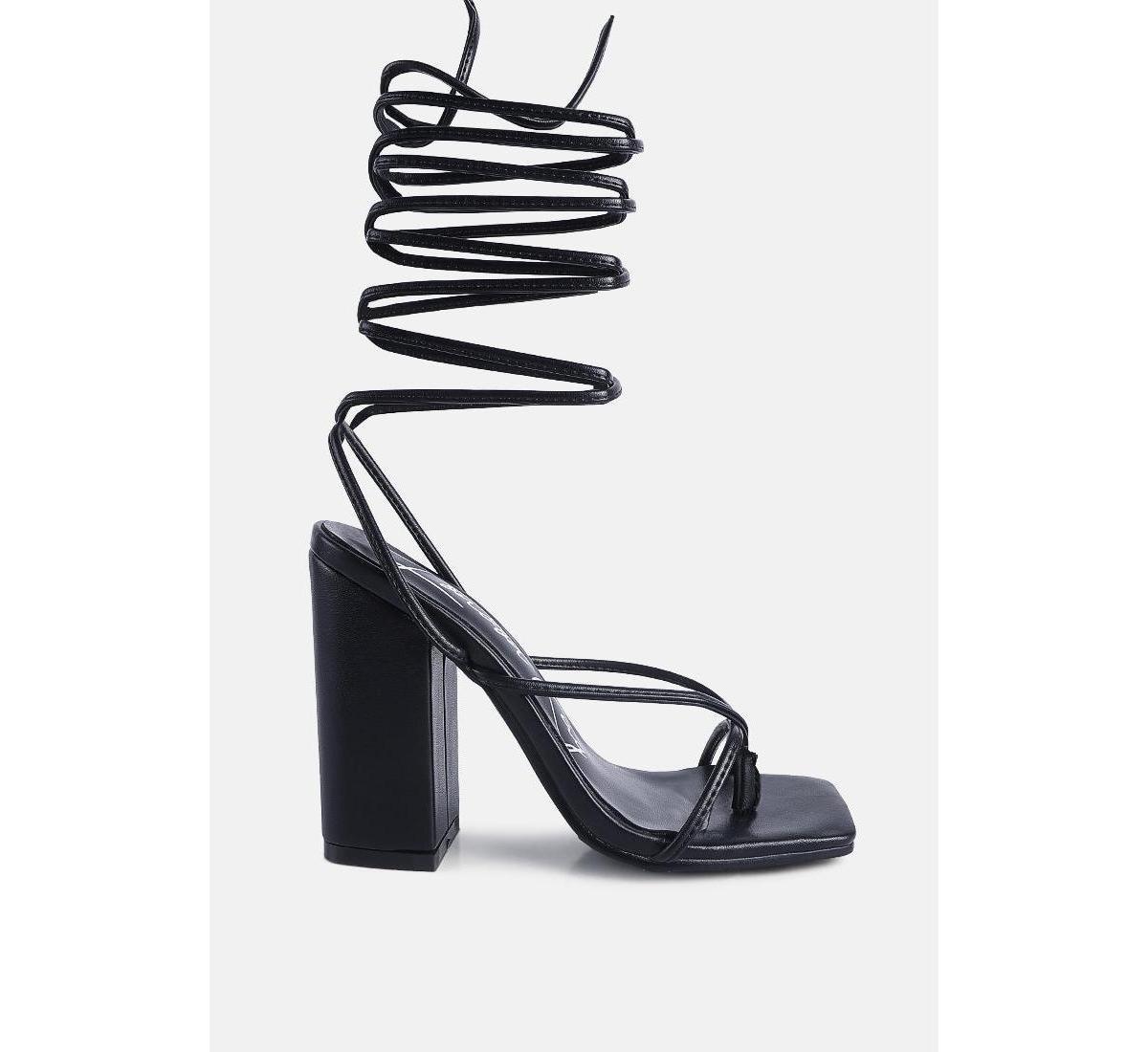 London Rag Women's Lace-Up Dress Sandals, Size: 7, Fushia Product Image