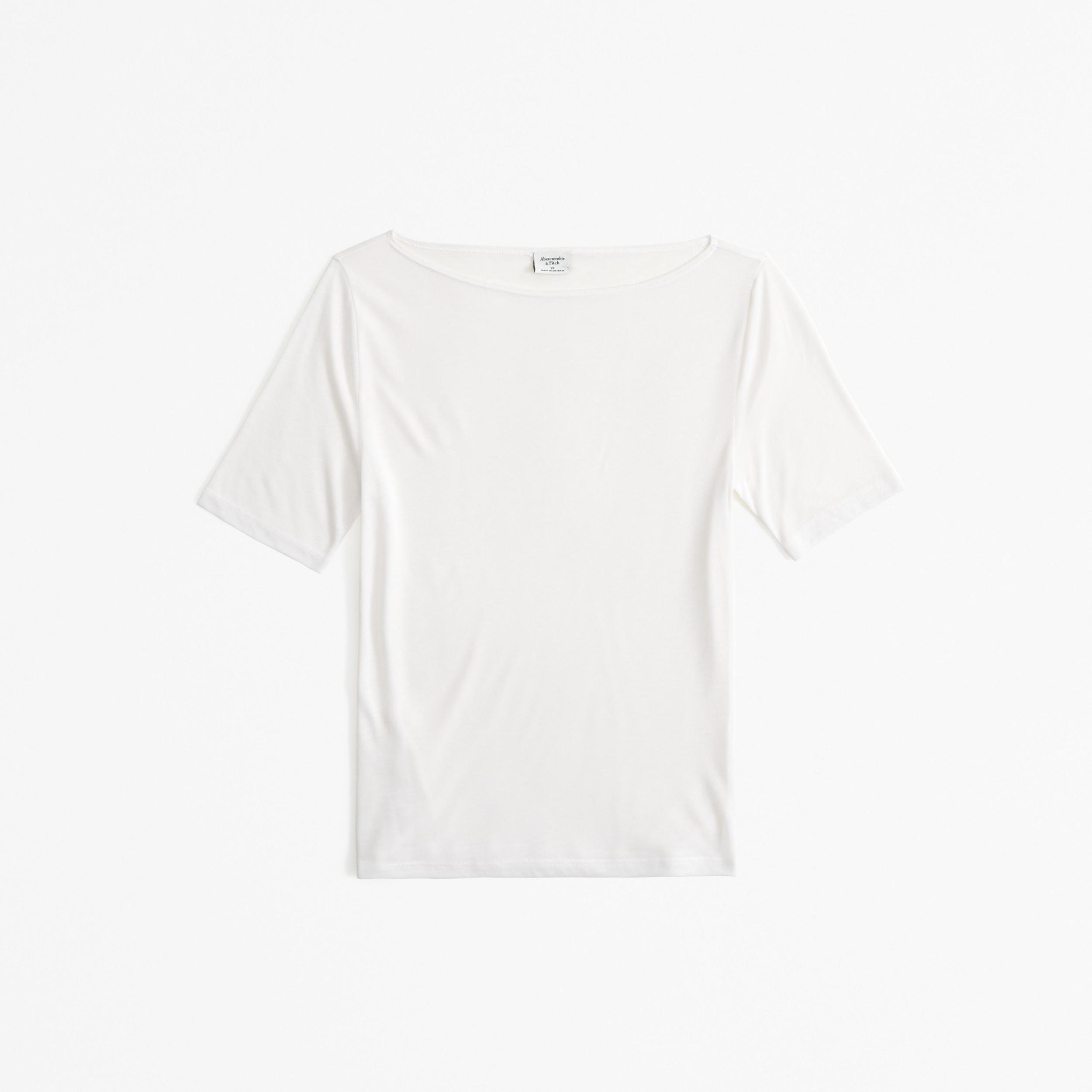 Sheer Half-Sleeve Slash Top Product Image