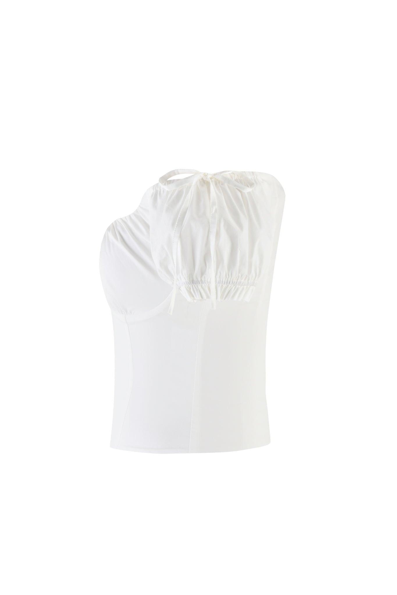 VALERIE COTTON BUSTIER - WHITE Product Image