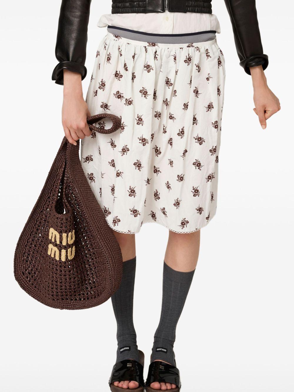 Raffia-effect woven shoulder bag Product Image