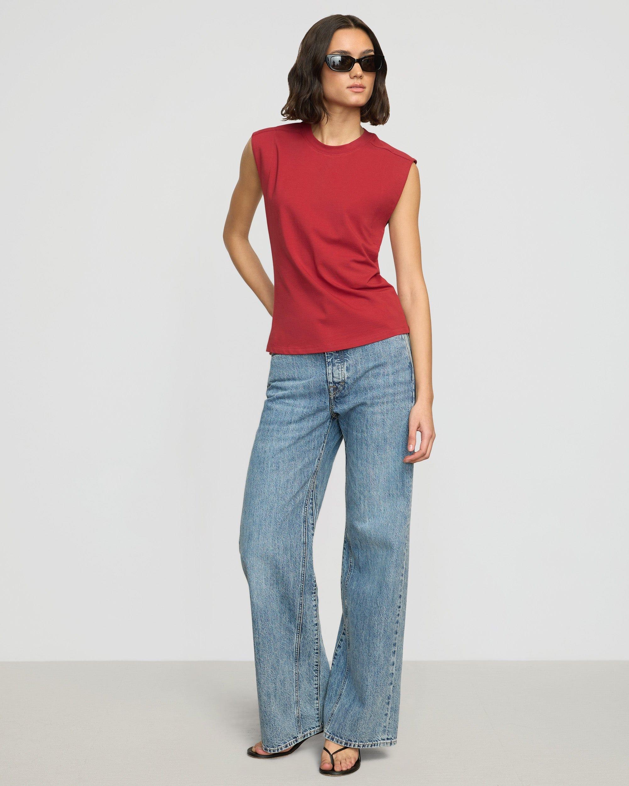 Nana Organic Cotton Structured-Shoulder Tee Product Image