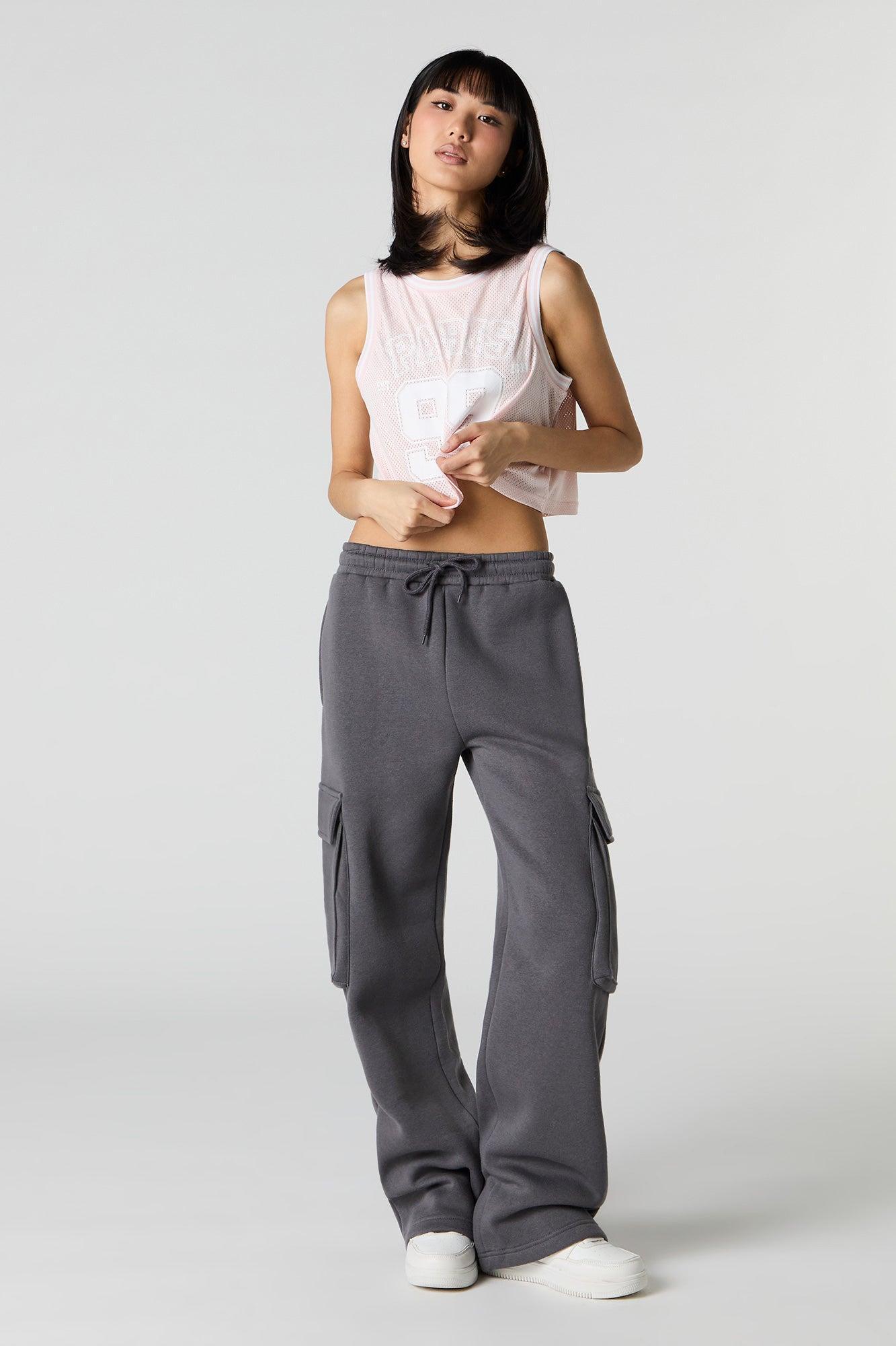 Graphic Mesh Cropped Jersey Female Product Image