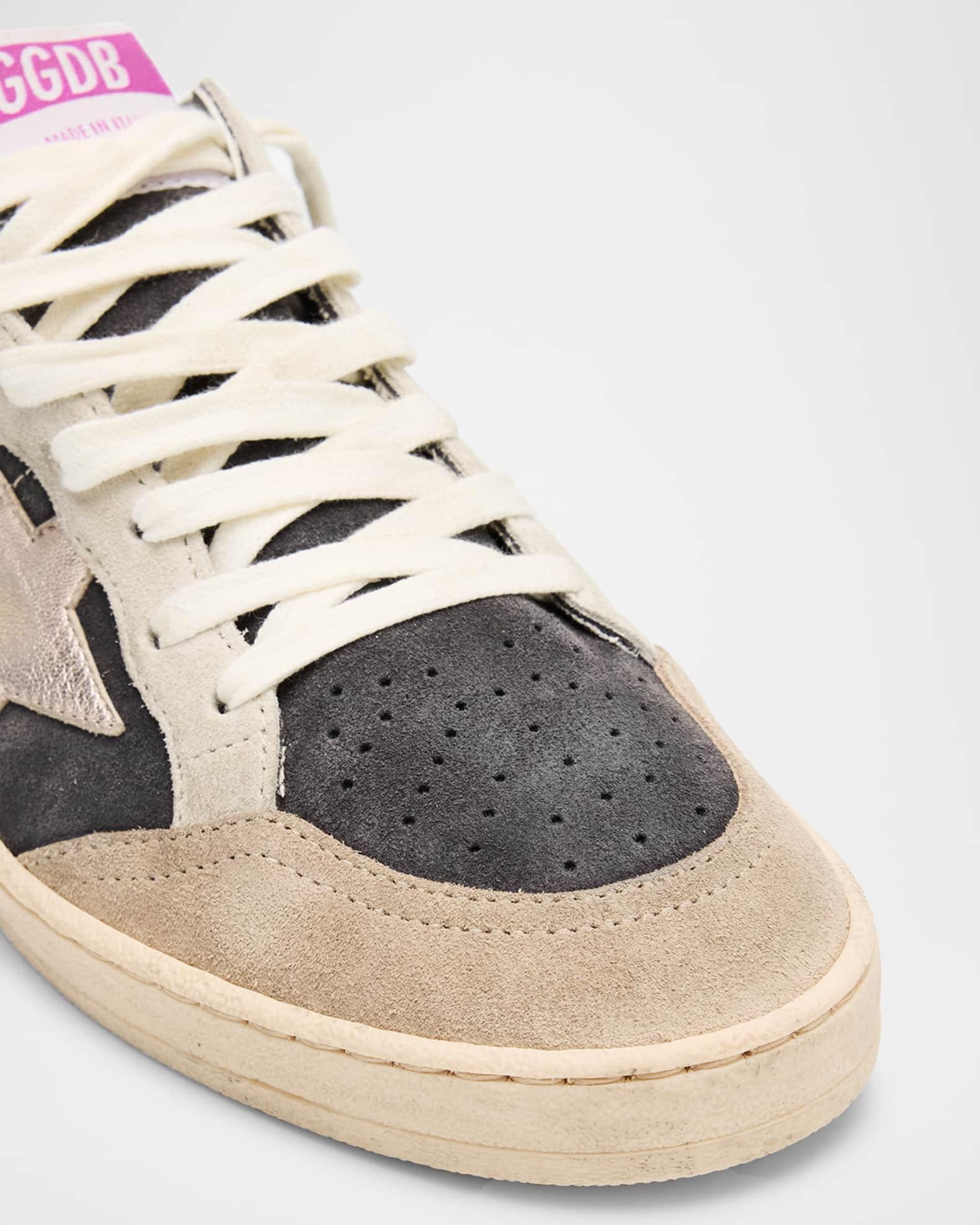 Ballstar Mixed Leather Low-Top Sneakers Product Image