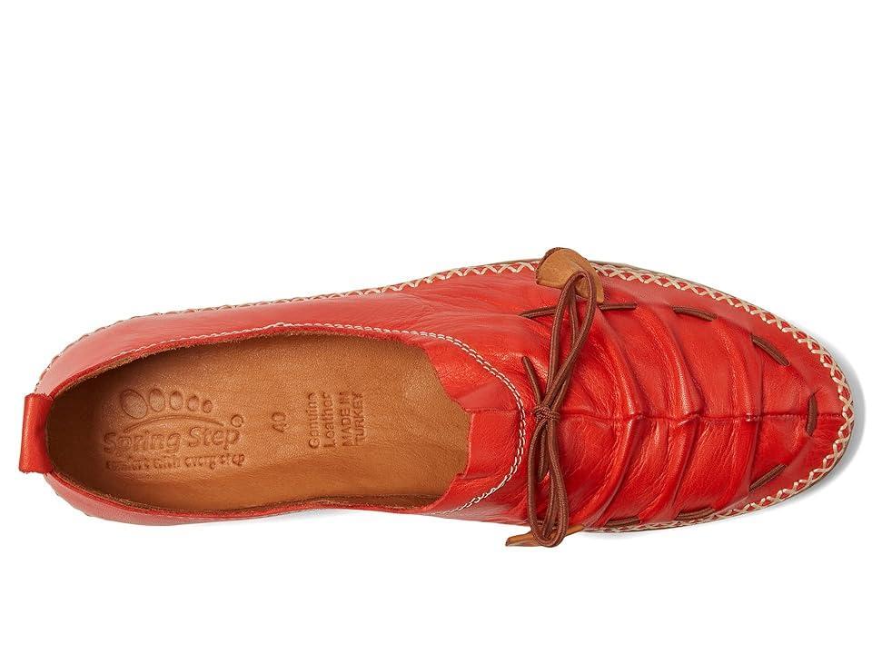 Spring Step Brandal Women's Leather Loafers, Size: 38, Red Product Image