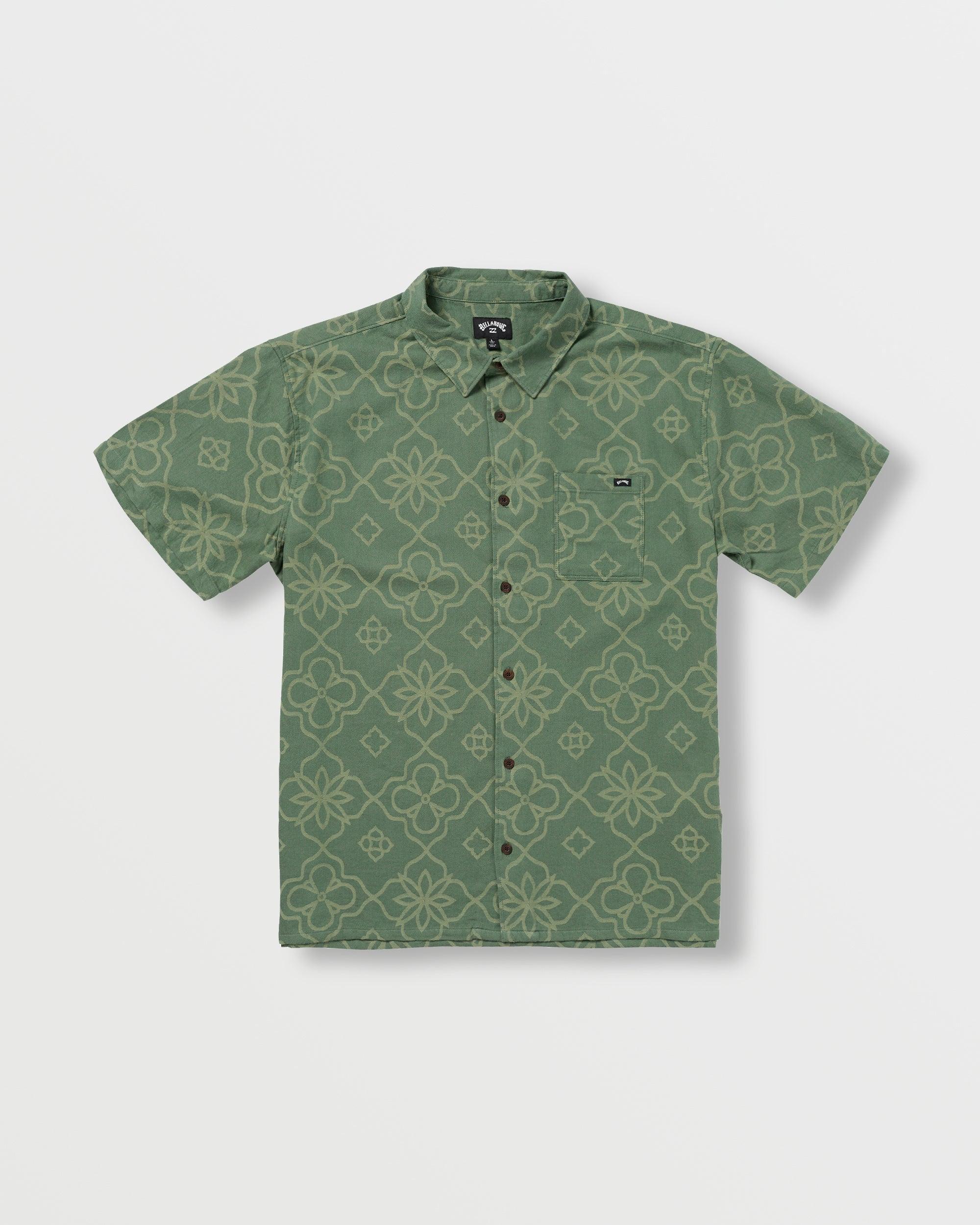 Sundays Jacquard Short Sleeve Shirt - Dark Slate Male Product Image