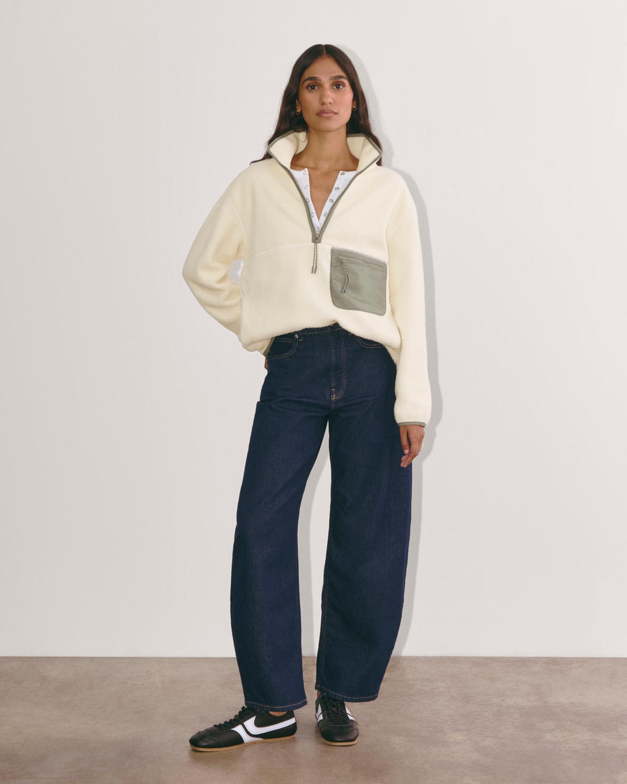 The ReNew Fleece Oversized Half-Zip Product Image