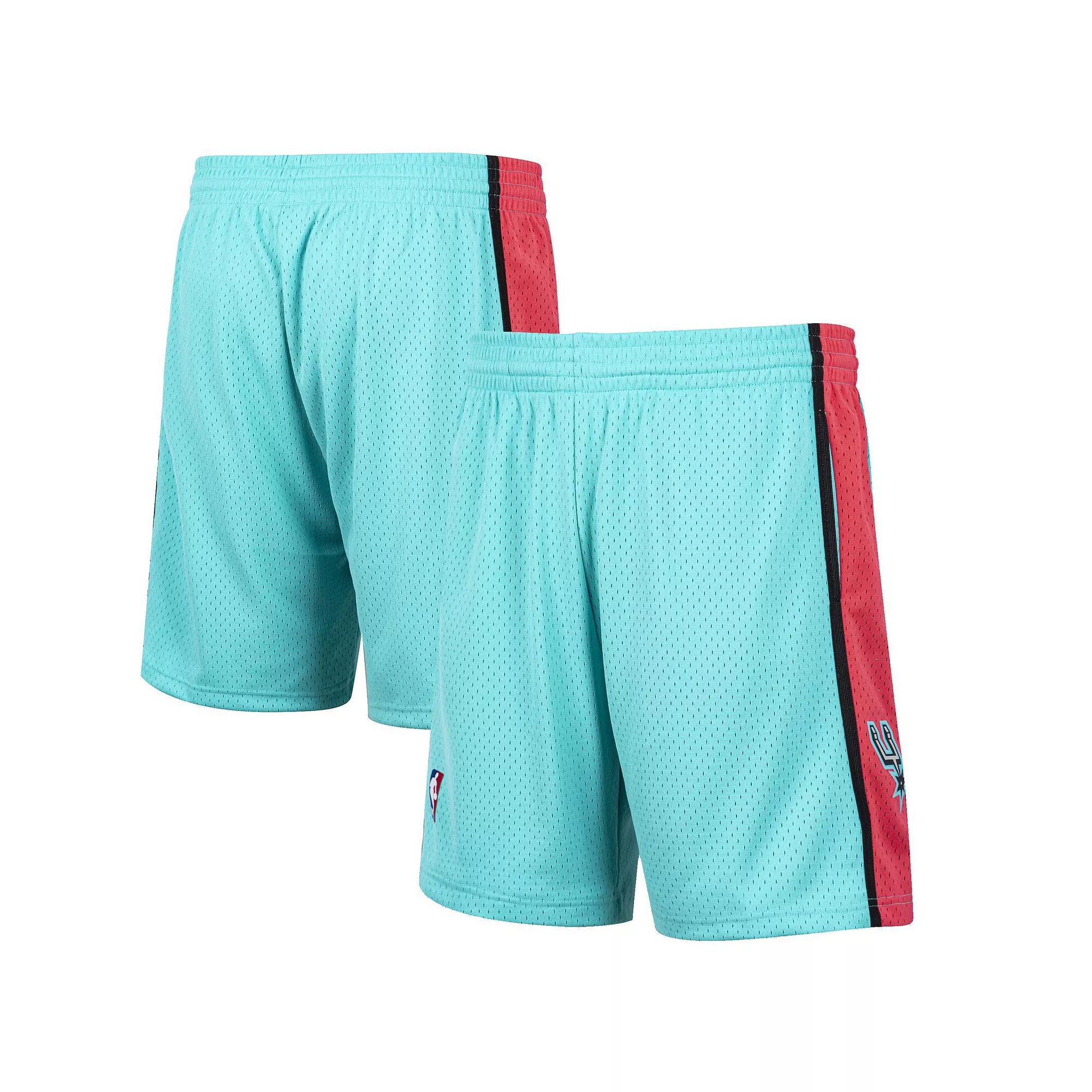 Men's Mitchell & Ness Blue San Antonio Spurs Hardwood Classic Reload Swingman Shorts, Size: 2XL Product Image