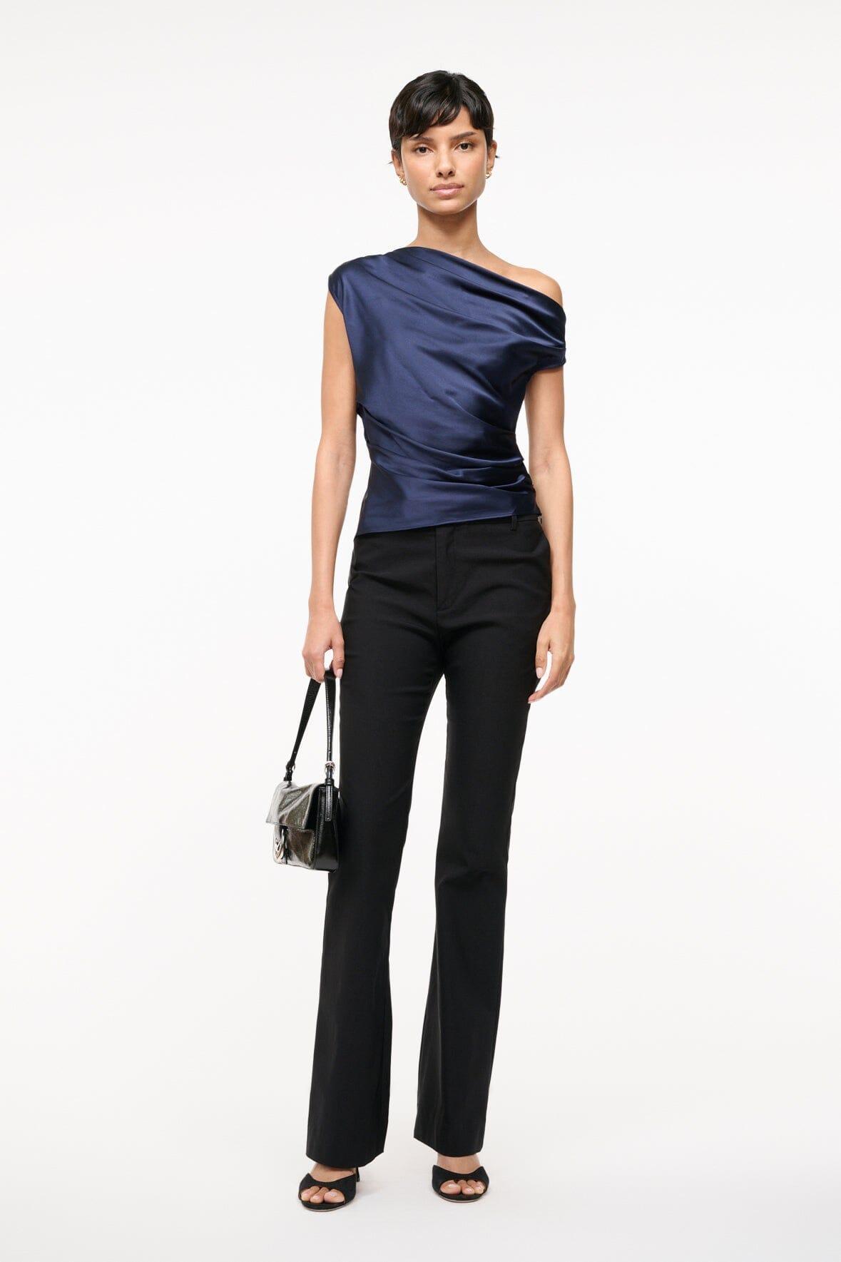 PHARE SILK TOP | NAVY Product Image