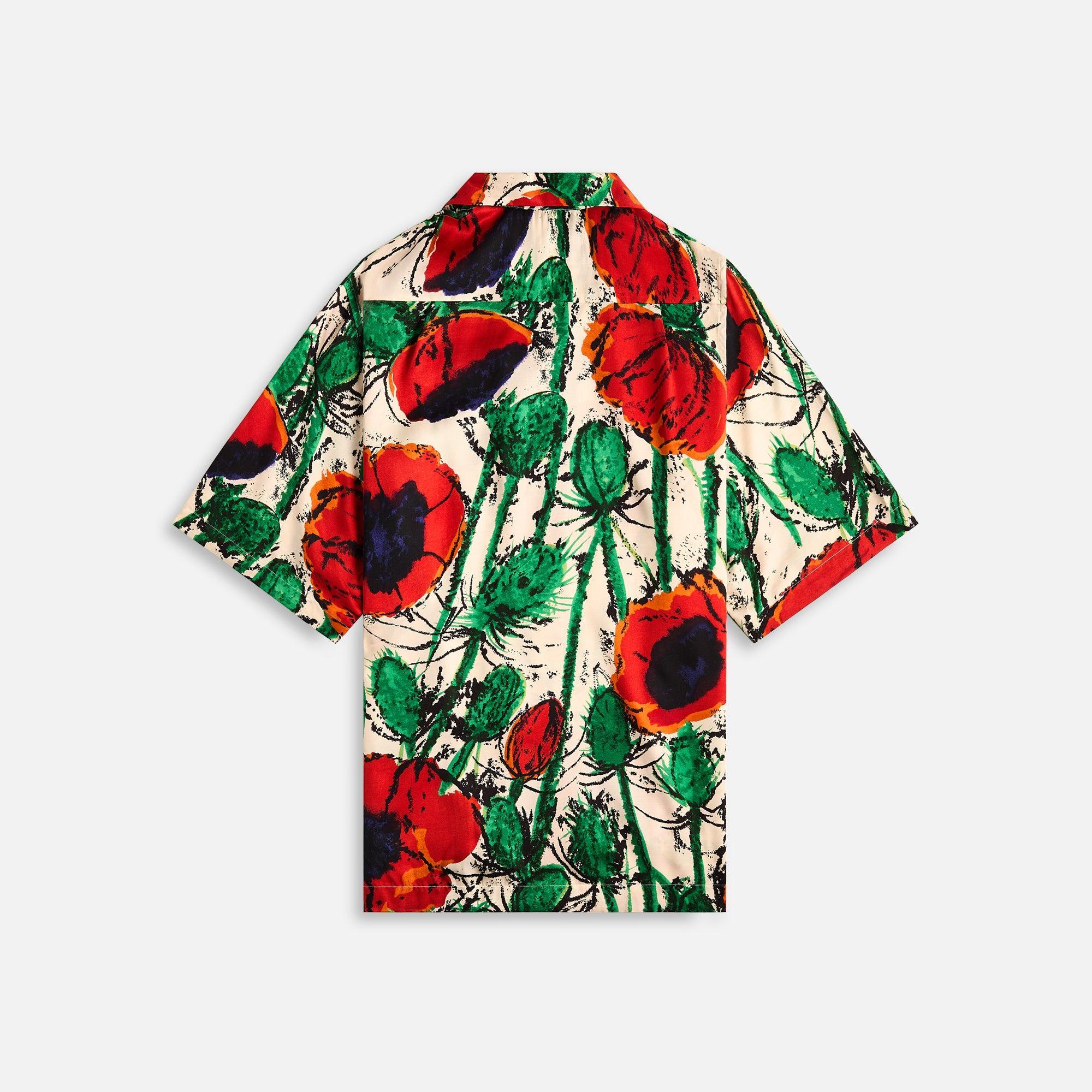 Wales Bonner Highlife Bowling Shirt - Poppy Red Male Product Image