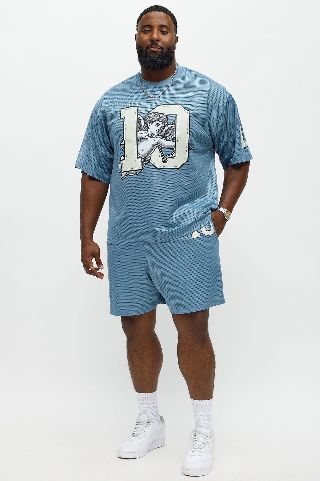Relaxed Gods Favorite Shorts - Dusty Blue Product Image