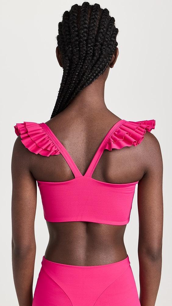 Port De Bras Cross Ruffle Crop | Shopbop Product Image