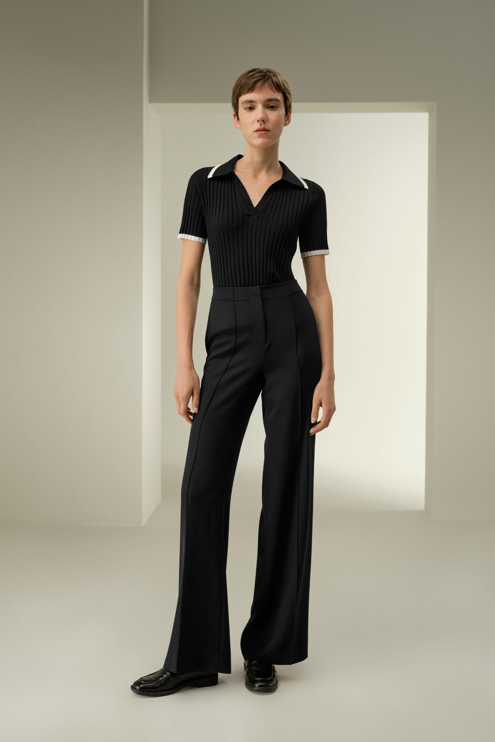 Minimalist Silk Crêpe Pant Product Image