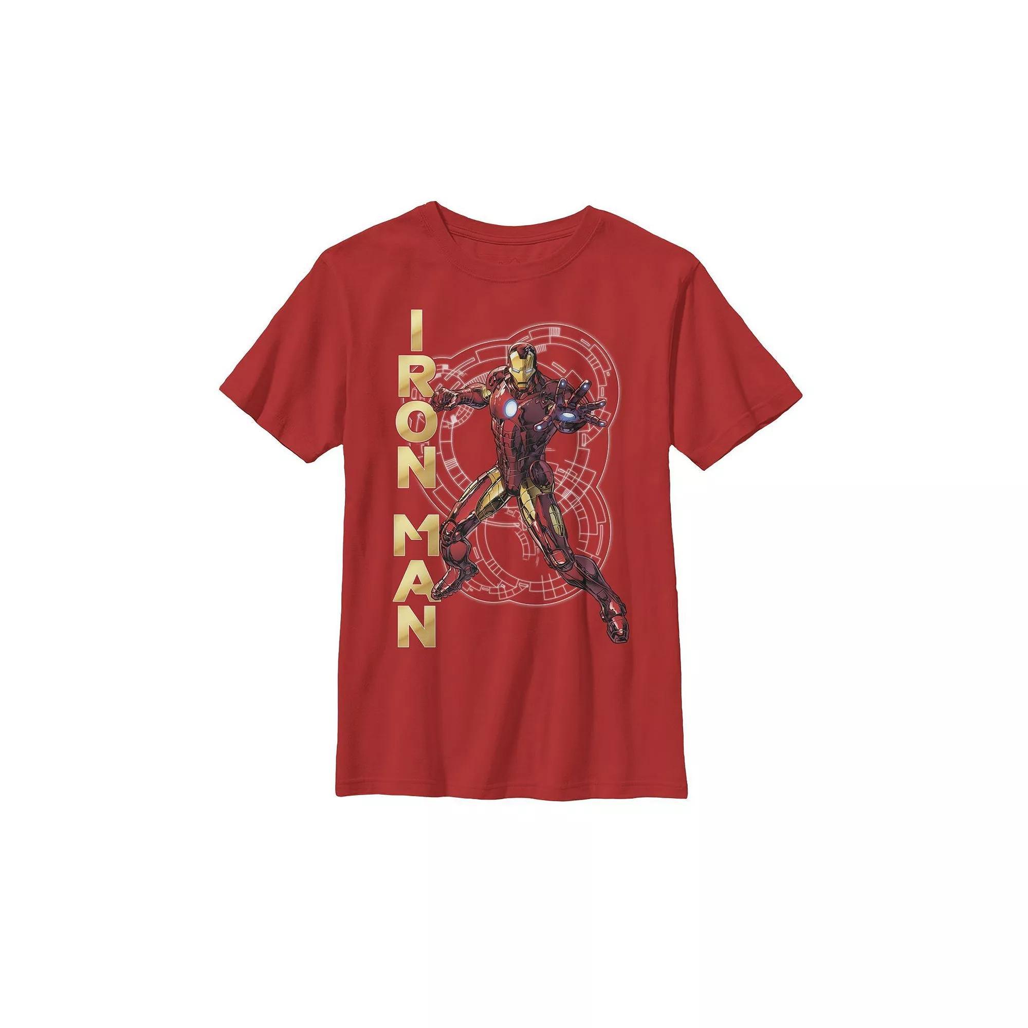Boys' 8-20 Marvel Avengers Iron Man Tech Graphic Tee, Boy's, Size: XS, Red Product Image