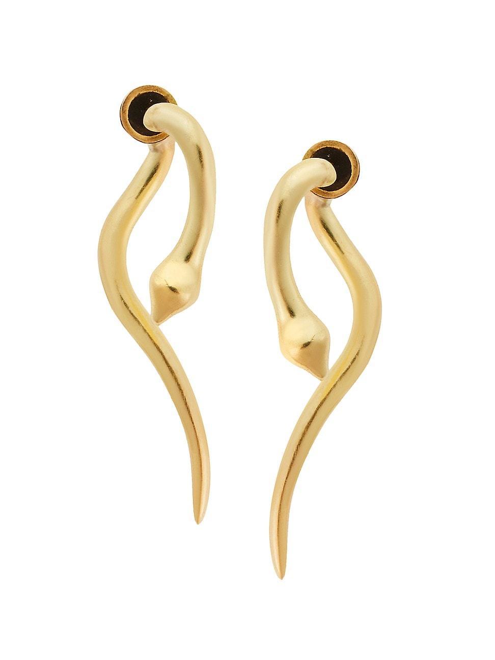 Womens 18K Gold Snakes Collection Earrings Product Image