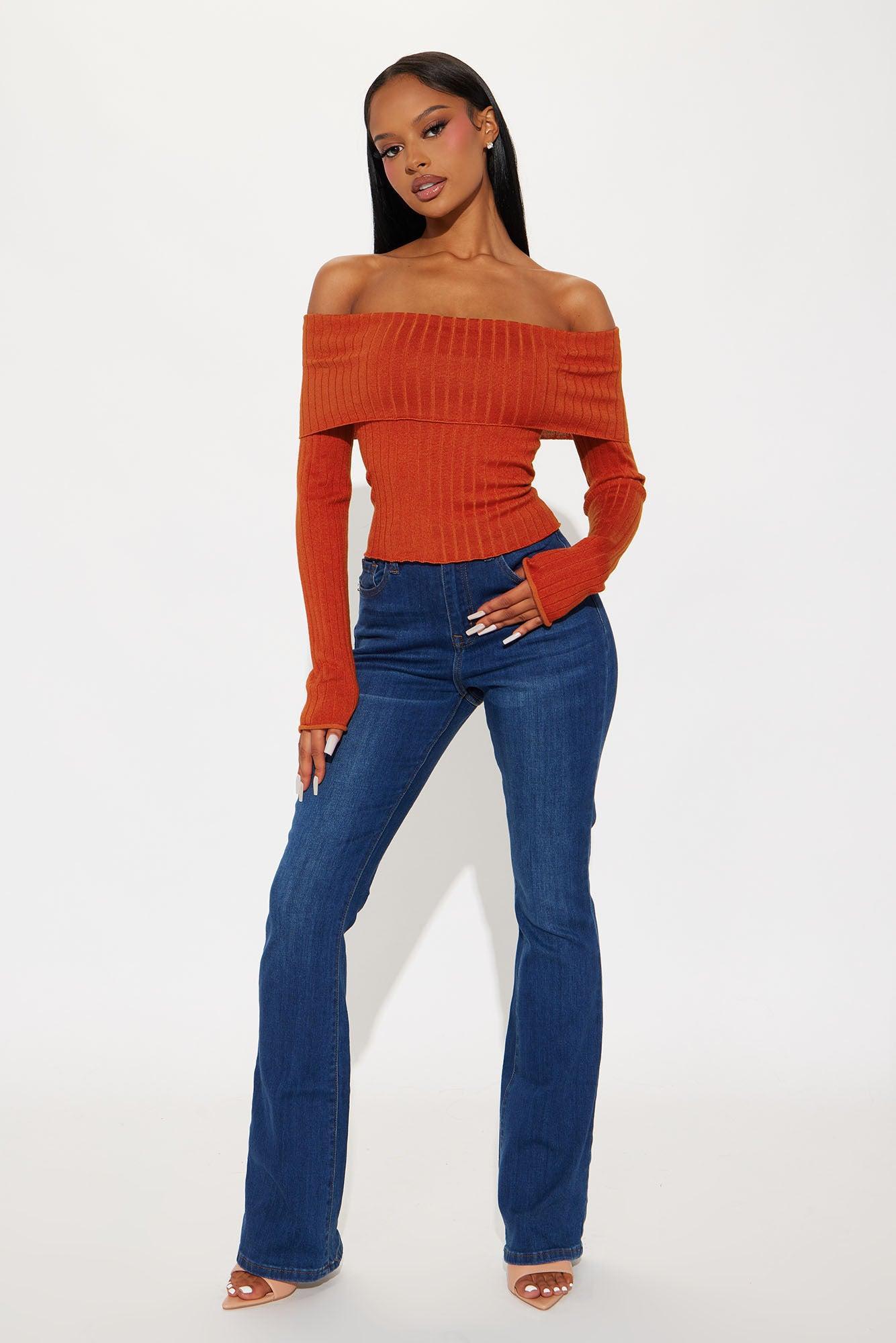 Try It Out Sweater  - Rust Product Image
