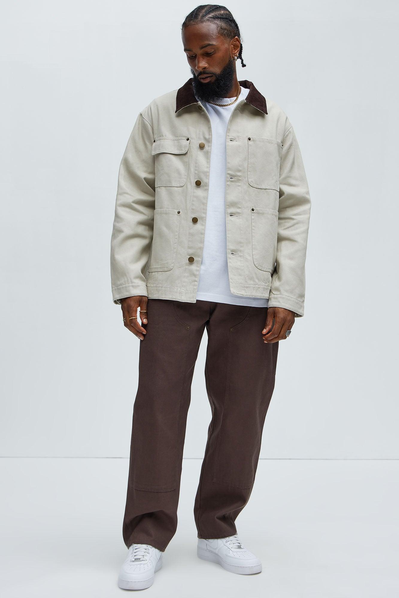 Alexander Utility Canvas Chore Jacket - Off White Product Image