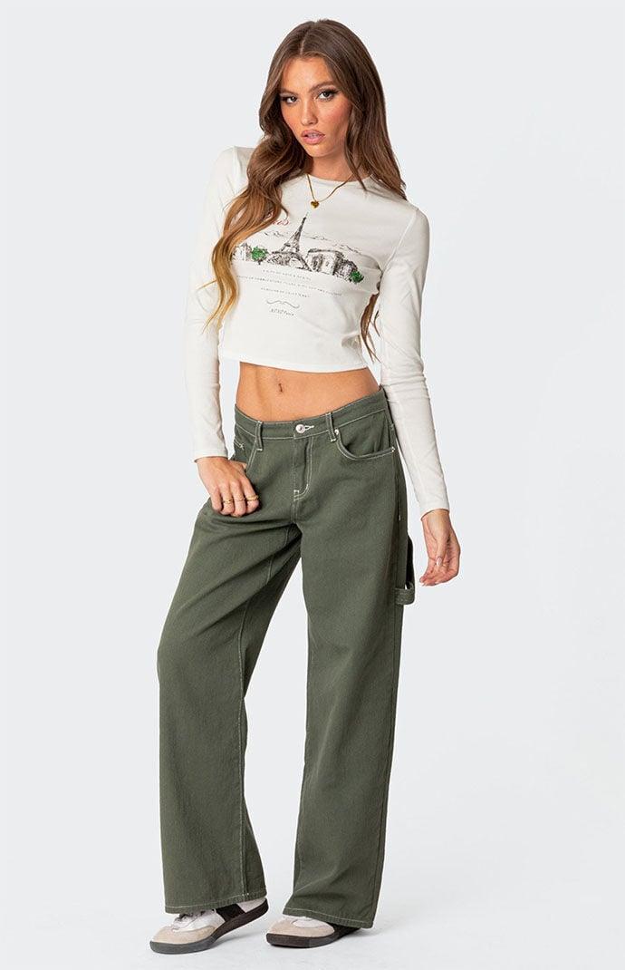 Edikted Womens Phillipa Long Sleeve T-Shirt Product Image
