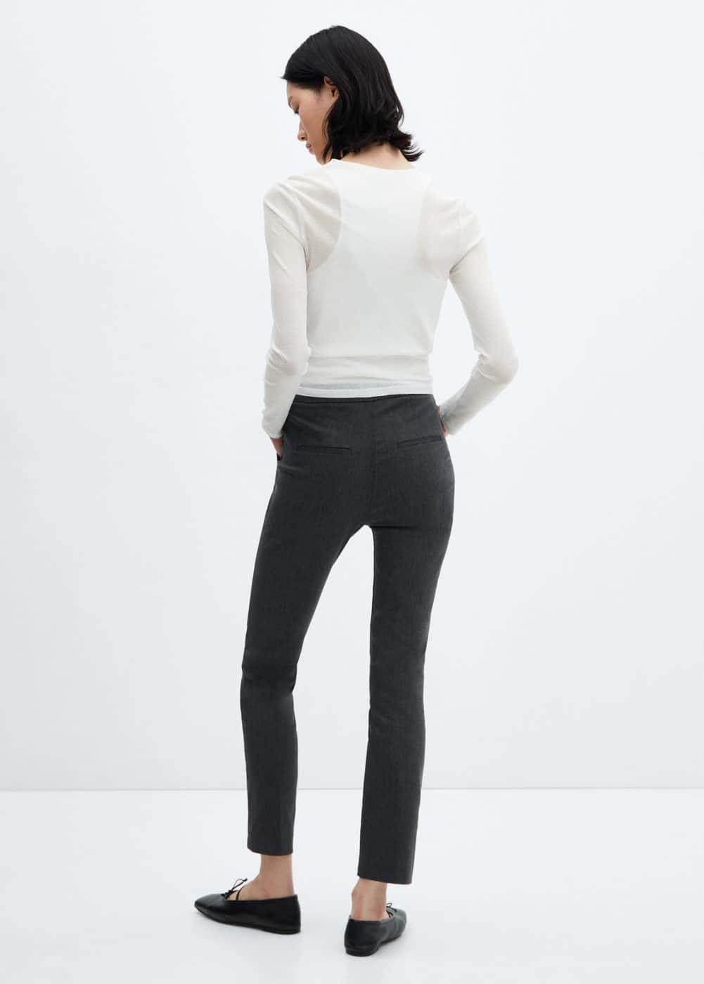 Mango Womens Crop Skinny Pants Product Image