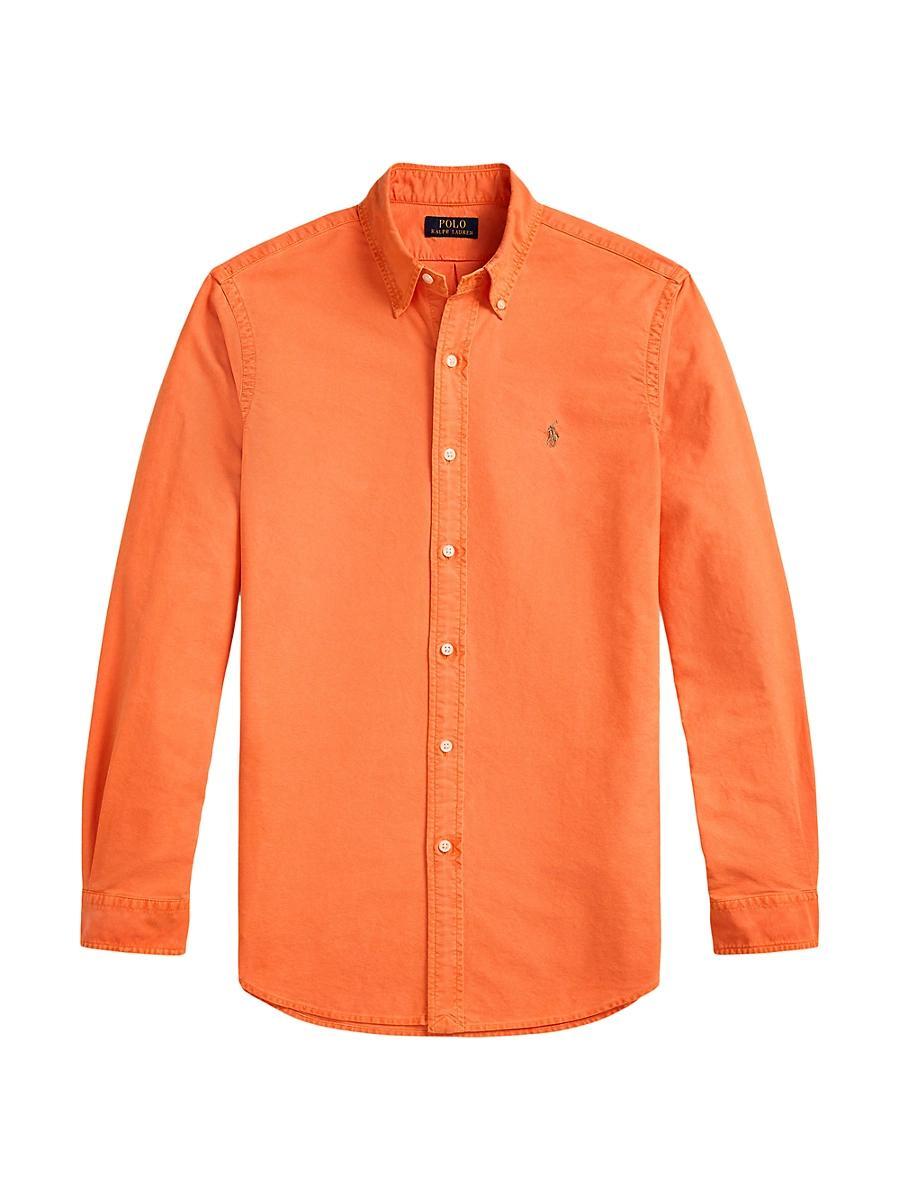 Mens Classic-Fit Garment-Dyed Oxford Shirt Product Image
