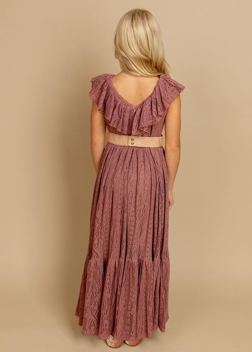 Ravvy Dress in Dusty Rose Girls Product Image