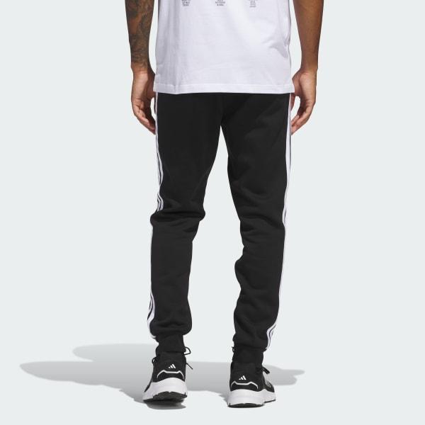 adidas Essentials 3-Stripes Fleece Pants Medium Grey Heather M Mens Product Image