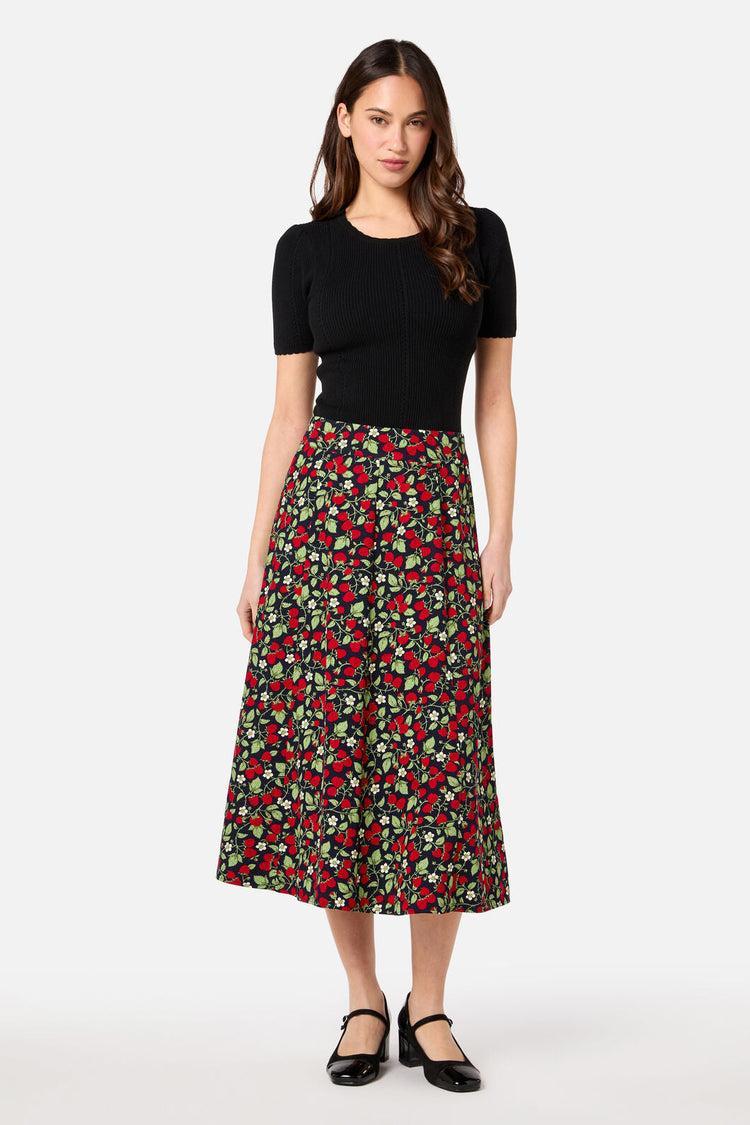 Raspberry Midi Skirt Product Image