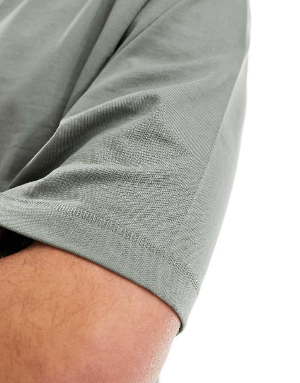 Only & Sons oversize t-shirt in sage gray Product Image