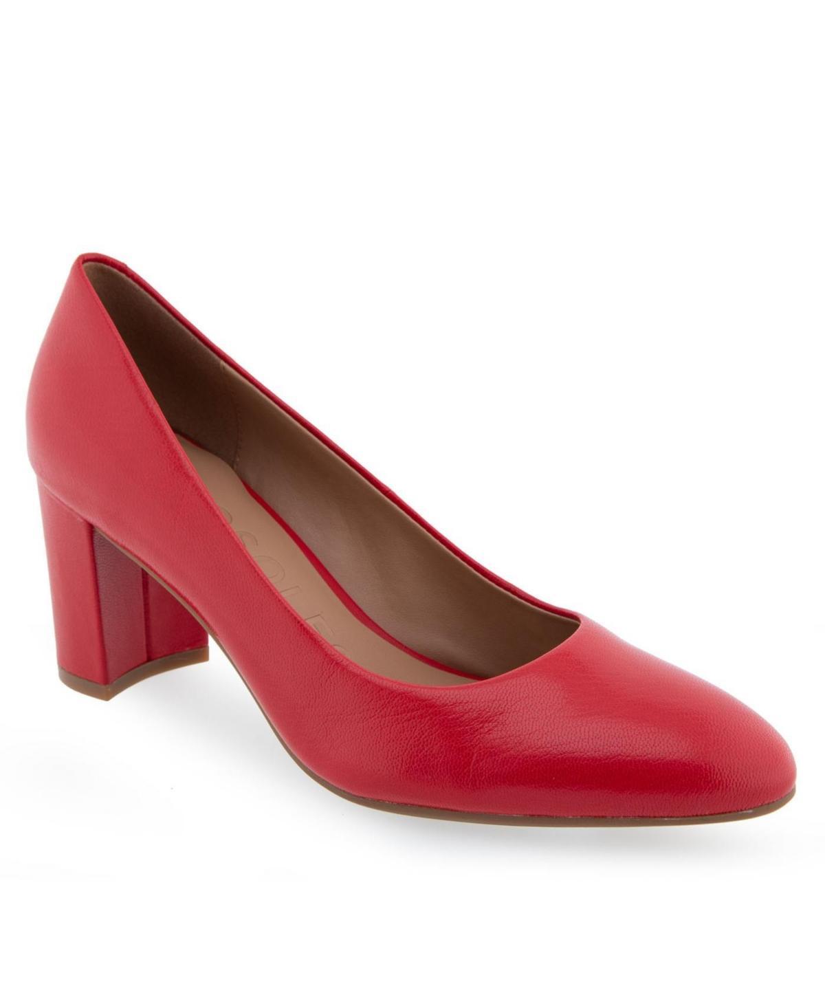 Aerosoles Betsy Women's Leather Dress Pumps, Size: 10, Racing Red Leather Product Image