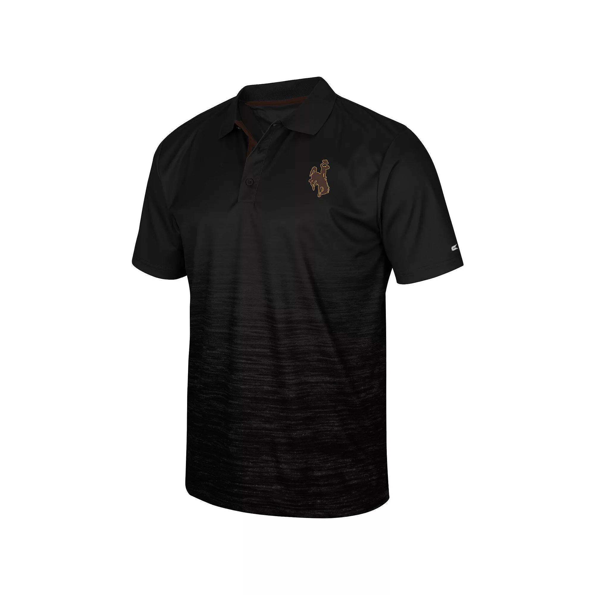 Men's Colosseum Black Montana Grizzlies Marshall Polo, Size: XL, Mon Black Product Image