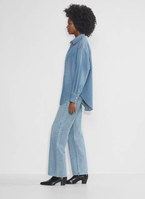 the 90s classic denim shirt Product Image