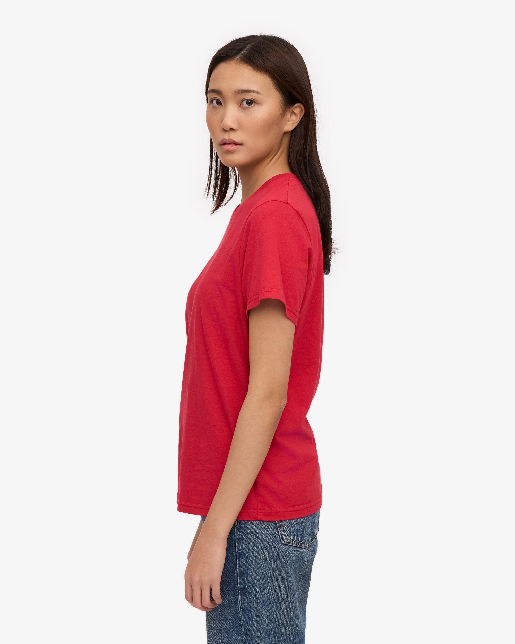 Women Light Organic Tee - Scarlet Red Product Image