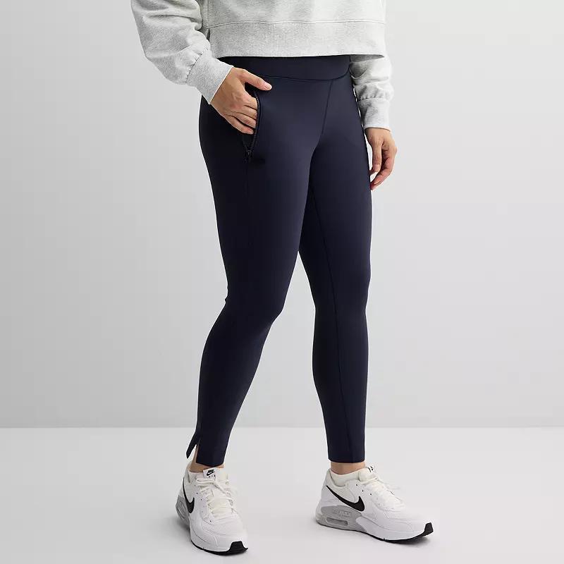 Women's FLX Elevate High-Rise Ponte Ankle Pants, Size: Small Short, Purple Sherry Product Image