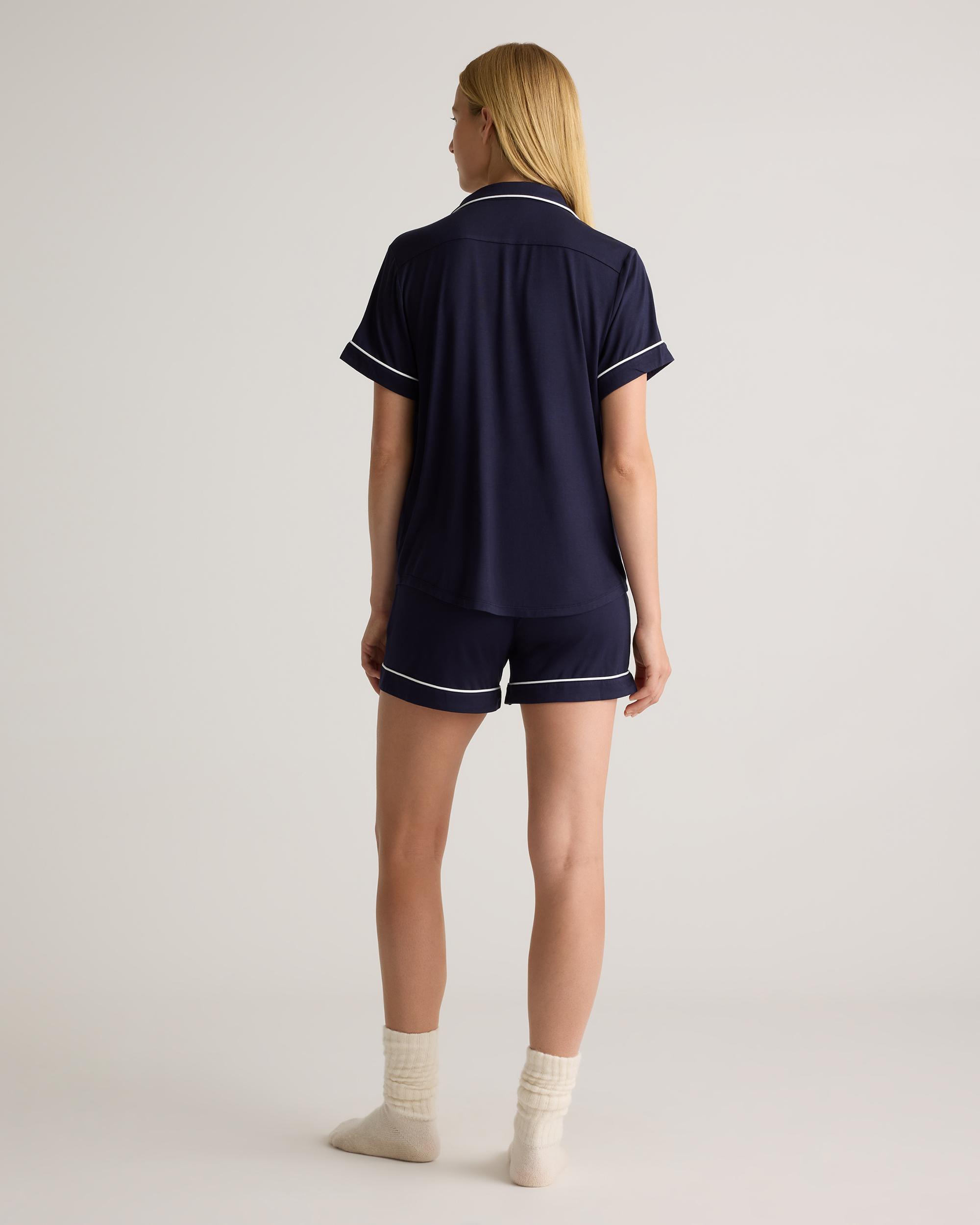 Quince | Women's Bamboo Jersey Short Sleeve Pajama Set Size XS Product Image