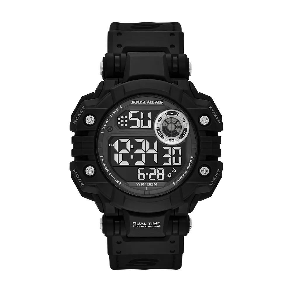 Skechers® Allenford Men's Digital Watch, Size: 50MM, Black Product Image