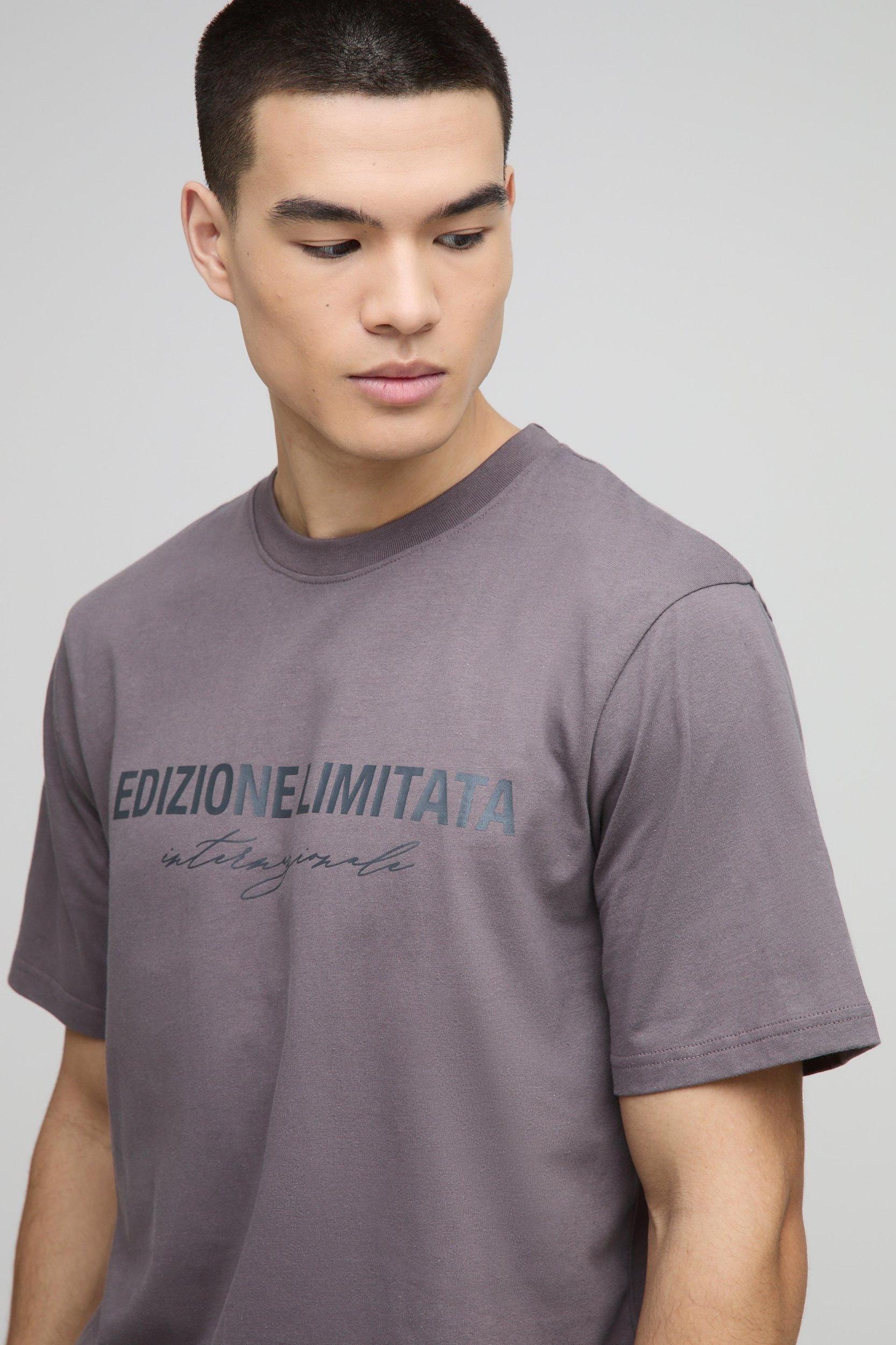 Regular Fit Edizione Limitata Heavyweight T-Shirt | boohooMAN USA Product Image