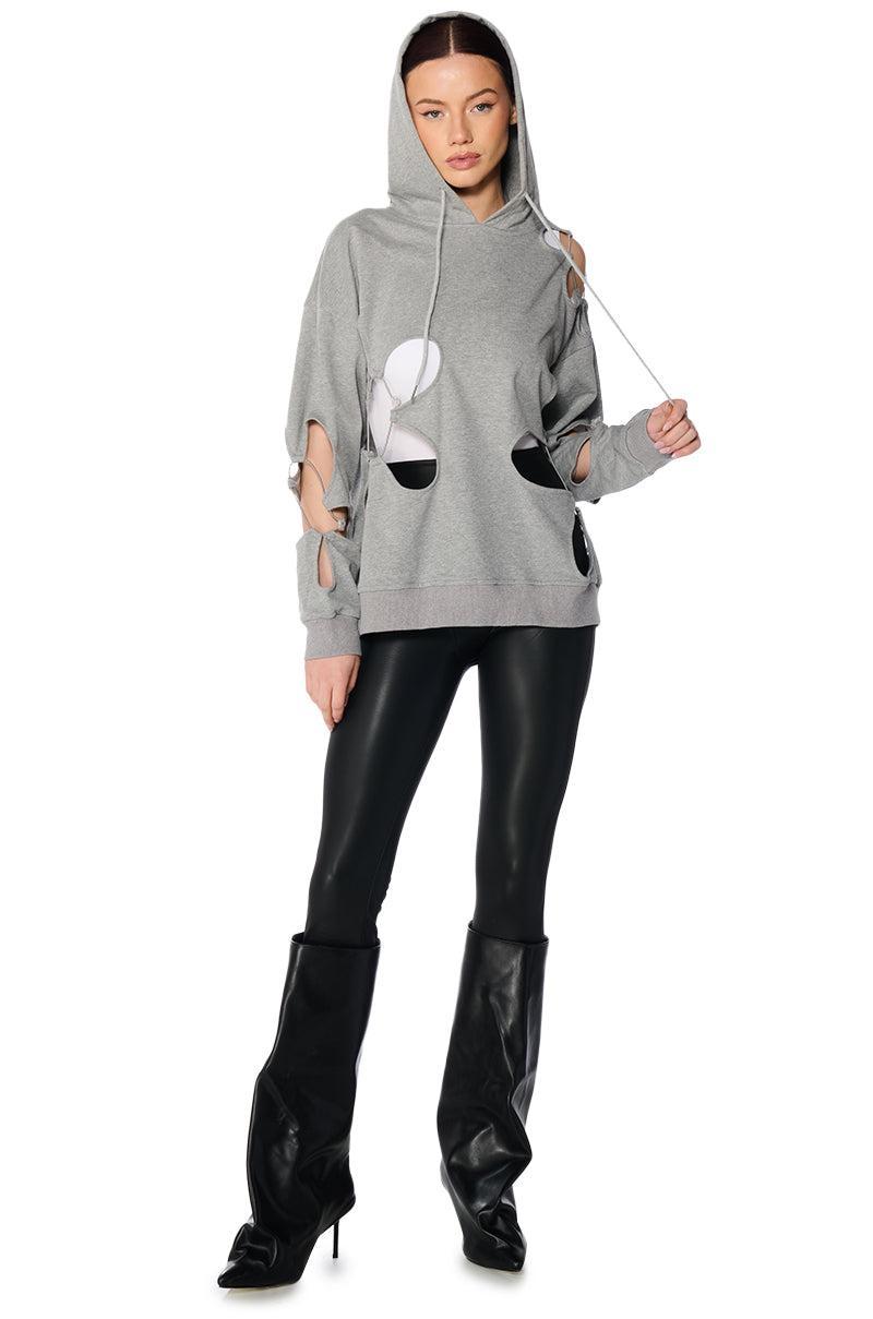 PARKER CUT OUT HOODIE Product Image