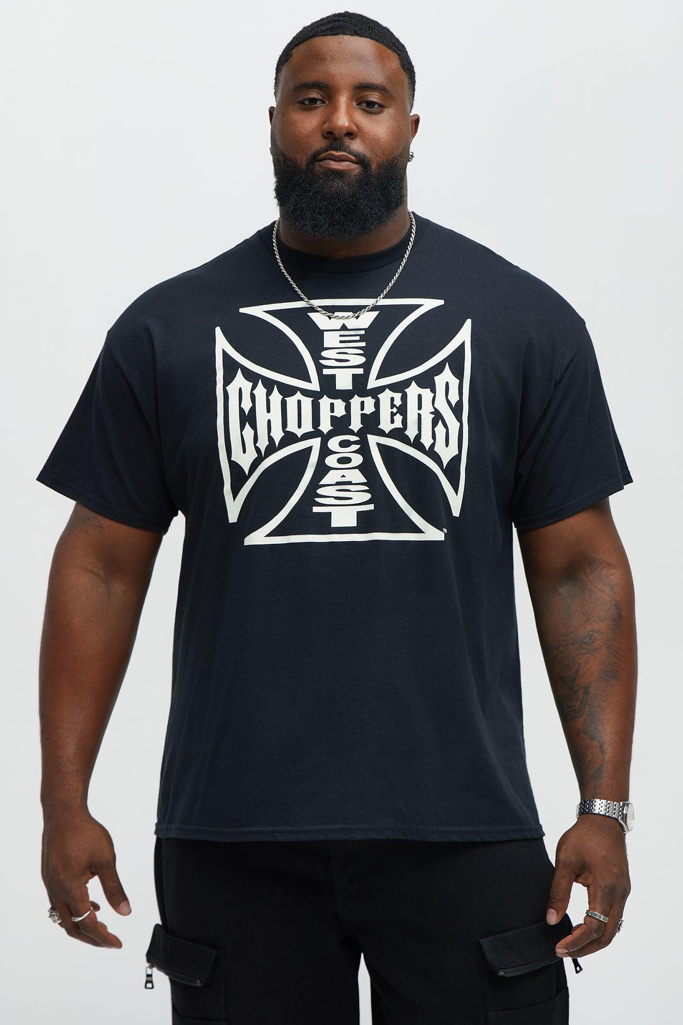 West Coast Choppers Logo Short Sleeve Tee - Black Male Product Image