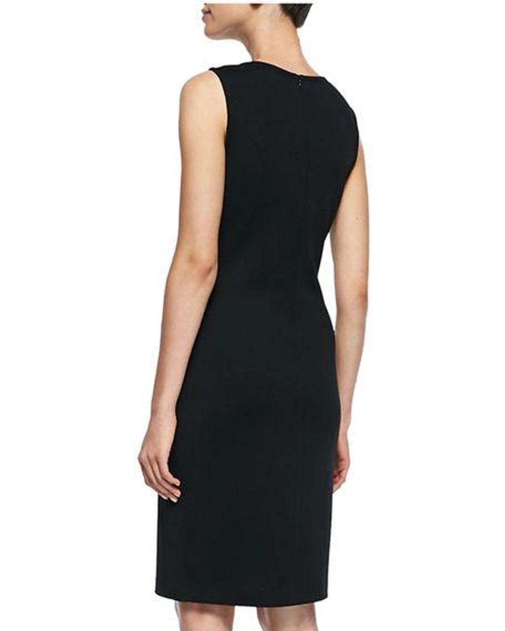 ST JOHN Milano-knit Scoop-neck Sheath Dress In Black Product Image