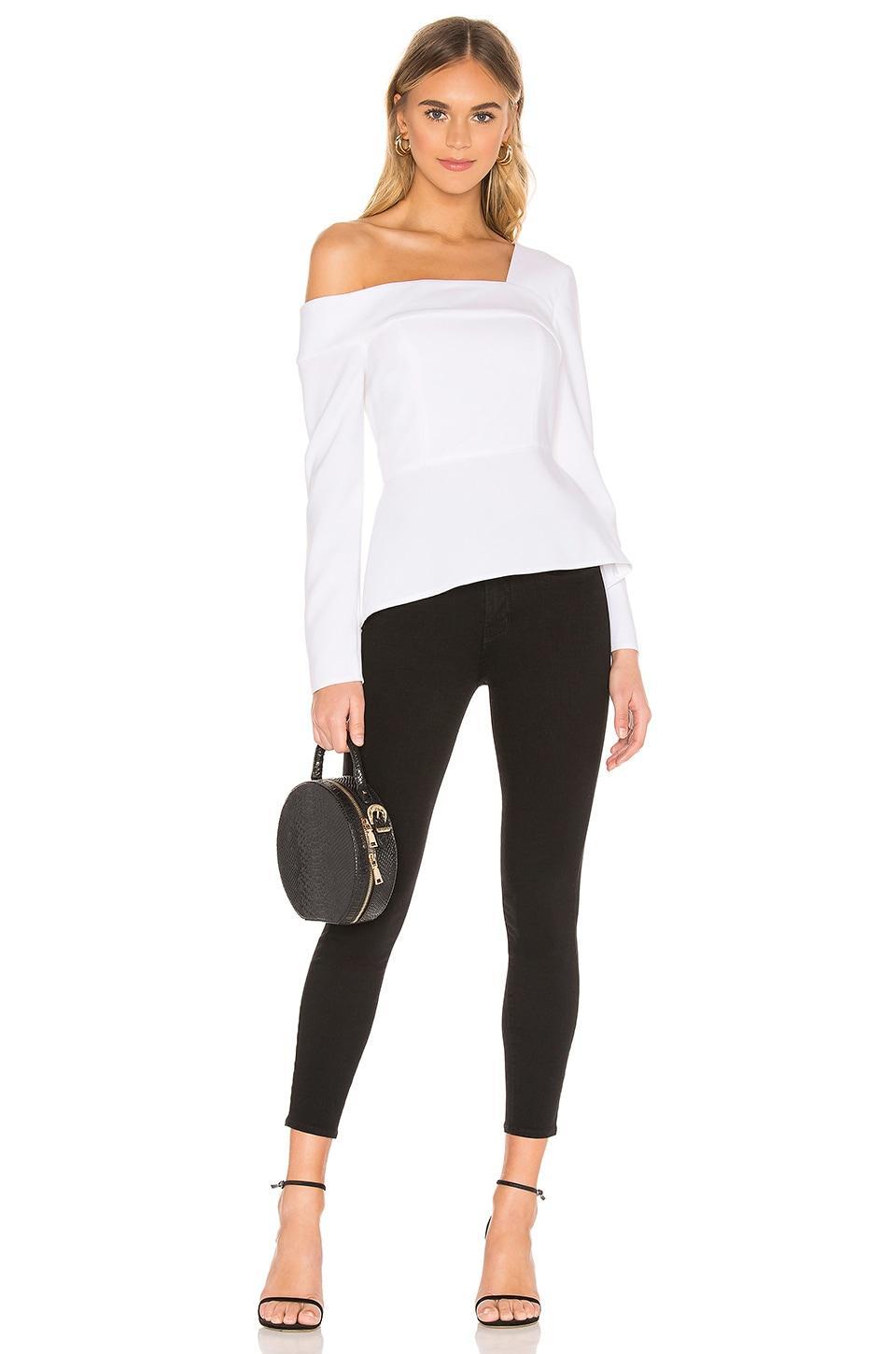 LAgence Margot High-Rise Skinny Jeans in Noir Product Image