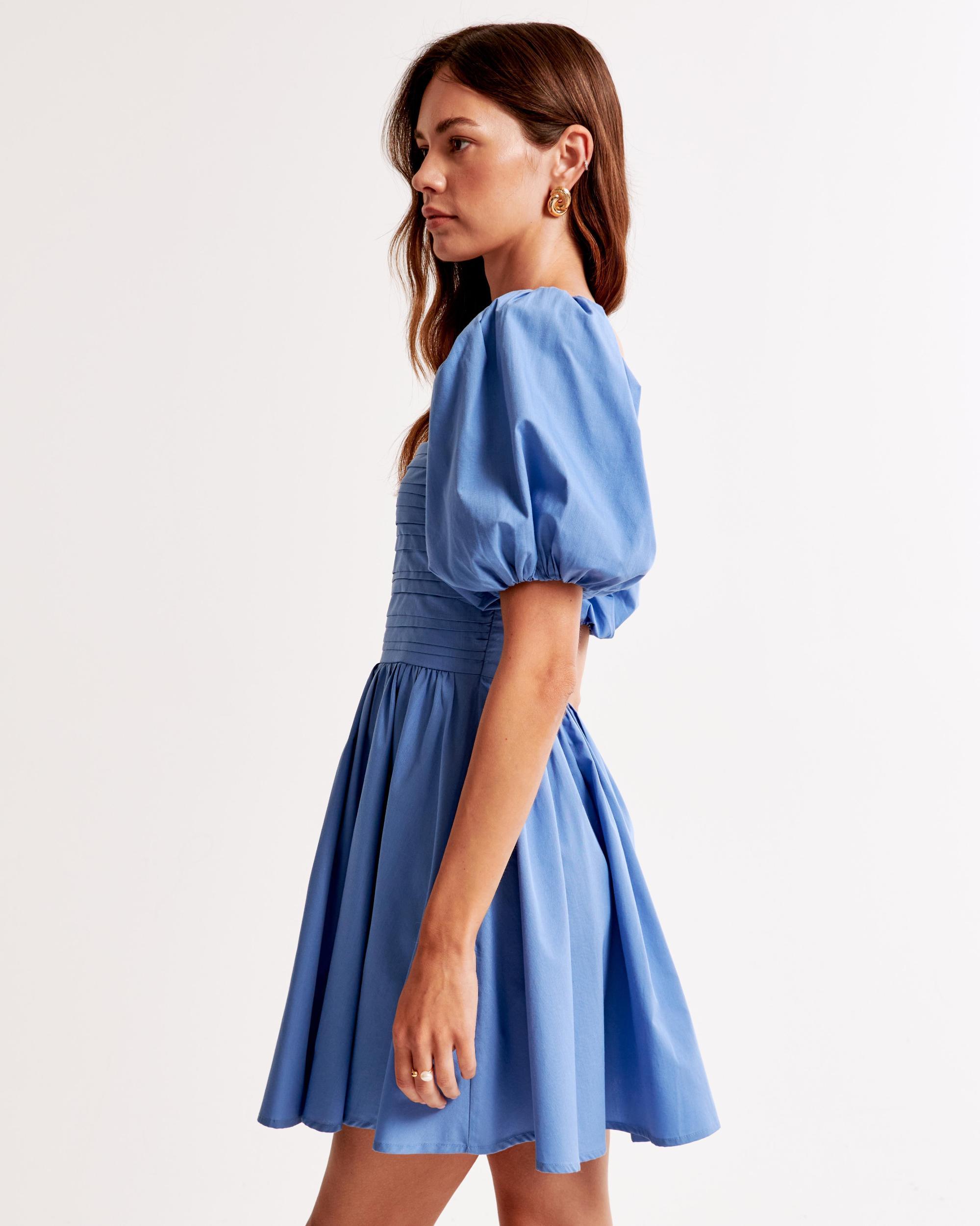 The A&F Emerson Waisted Poplin Mini Dress Product Image