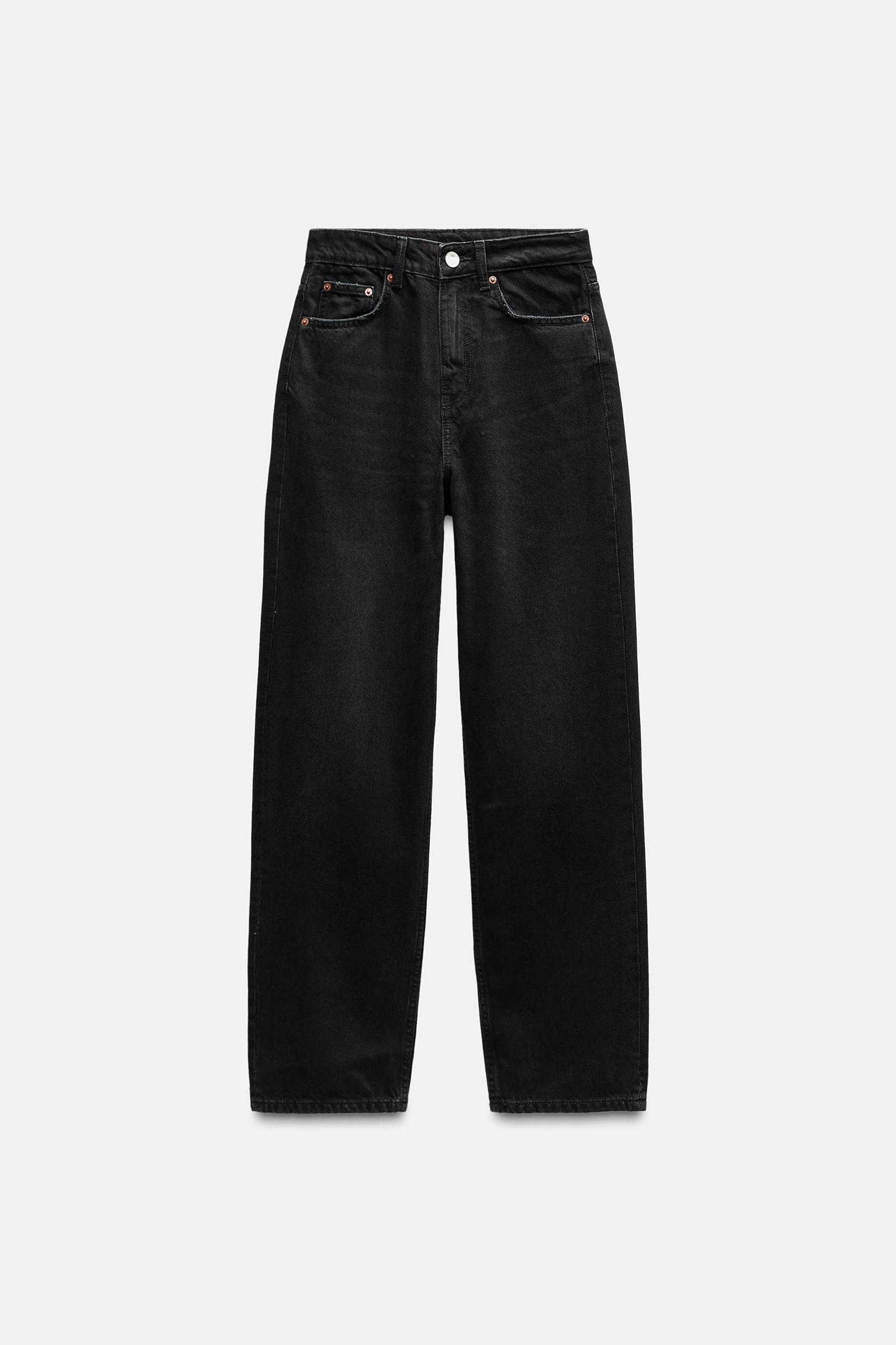 HIGH-WAISTED TRF MOM FIT JEANS Product Image