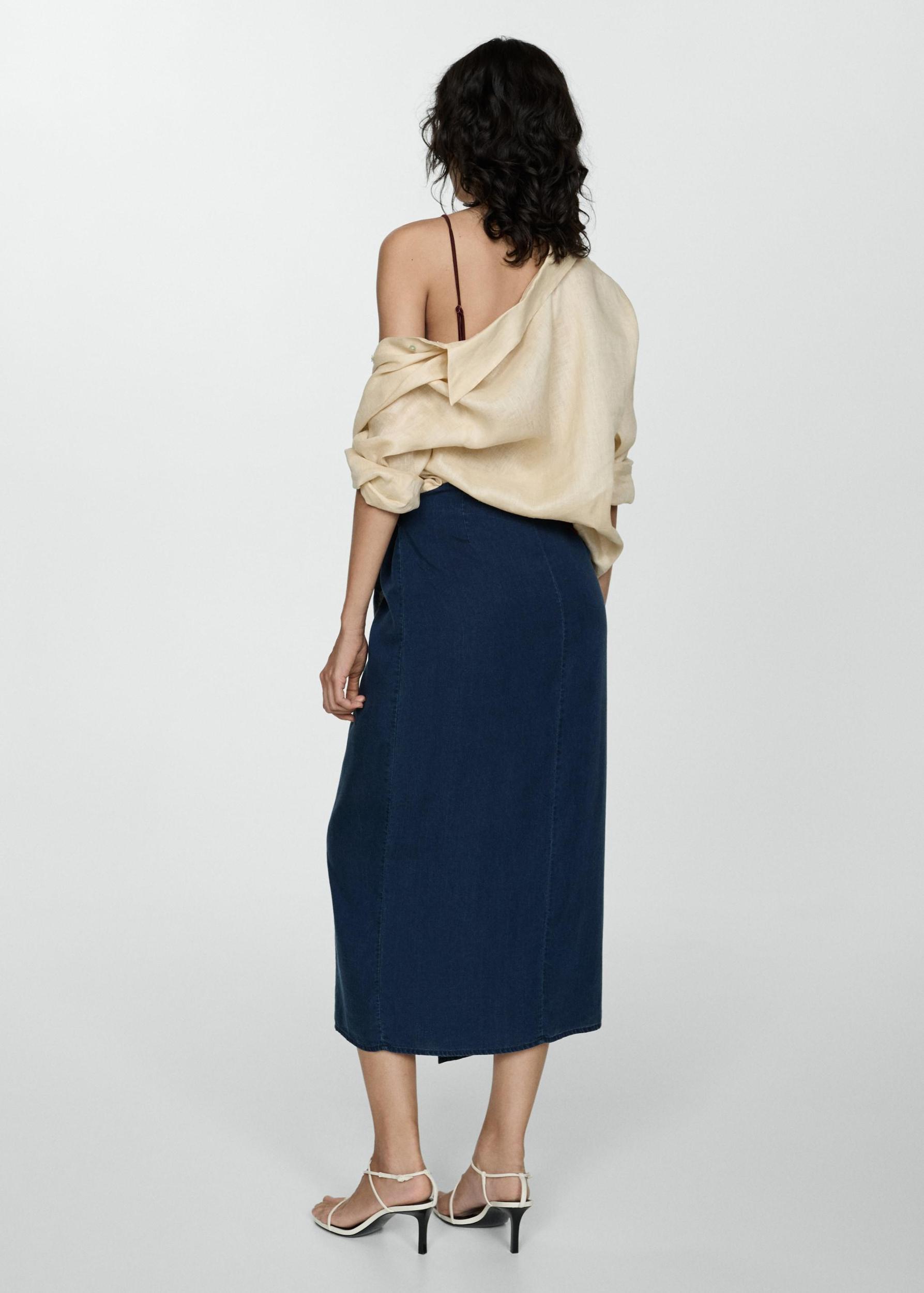 Lyocell sarong skirt - Women | MANGO USA Product Image