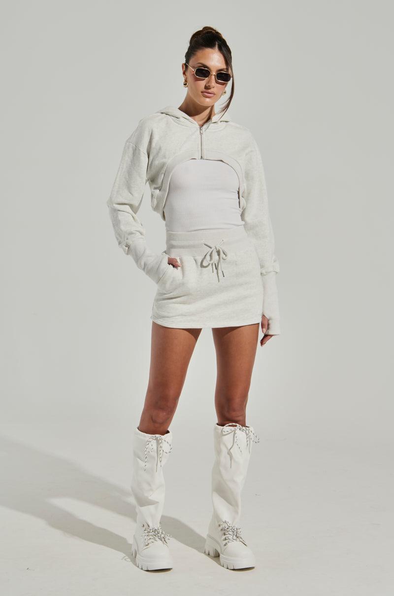 STINGY WITH MY TIME SUPER CROPPED SWEATSHIRT Product Image