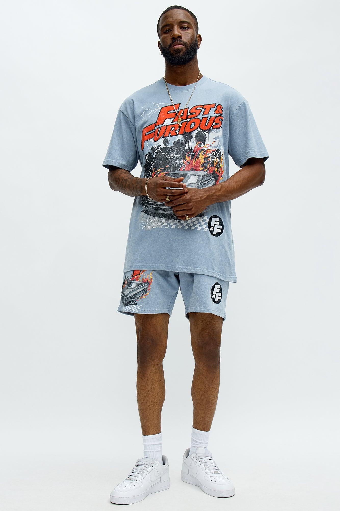 Fast & Furious Family Short Sleeve Tee - Light Blue Male Product Image