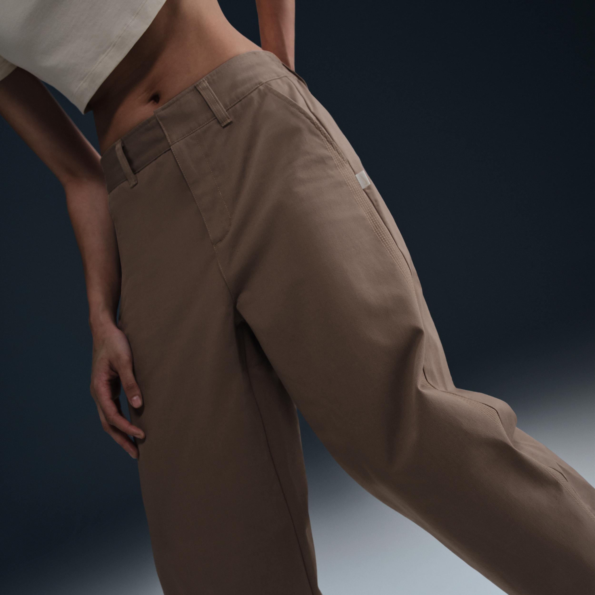Women's Nike Sportswear Collection Mid-Rise Twill Trousers Product Image