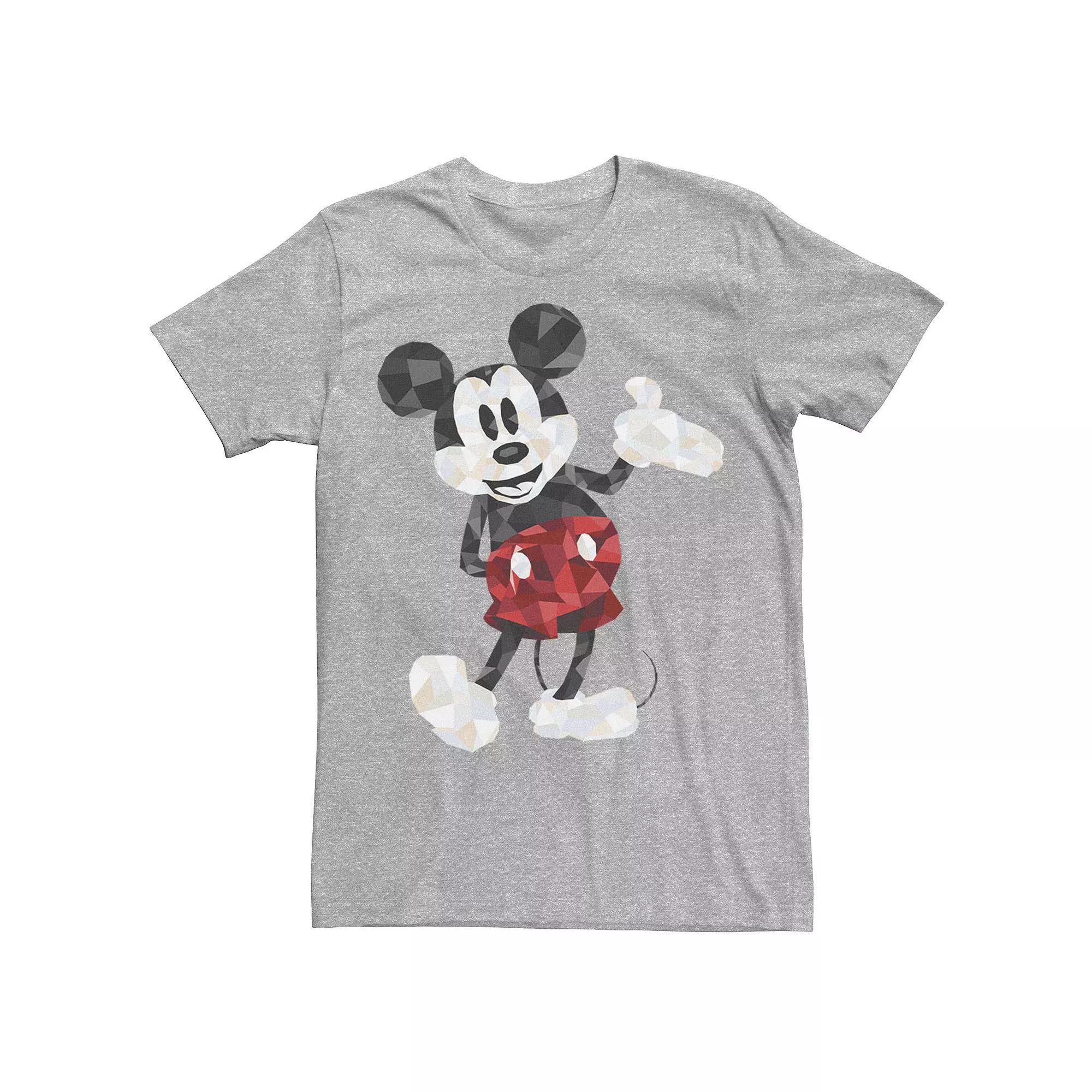 Disney's Mickey Mouse Men's Poly Mickey Portrait Tee, Size: XL, Athletic Grey Product Image