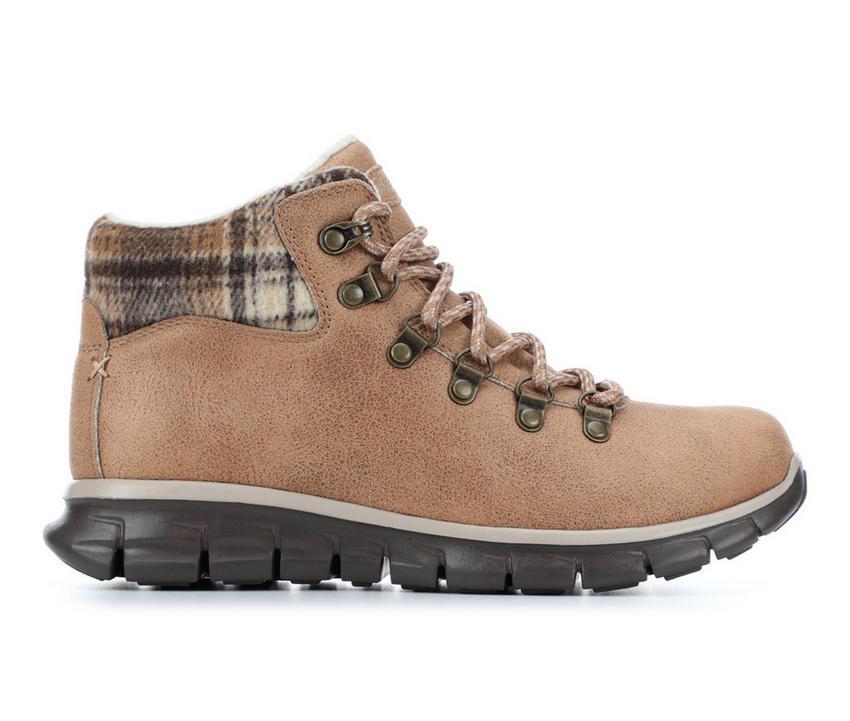 Women's Skechers Synergy Plaid Mood Booties Product Image