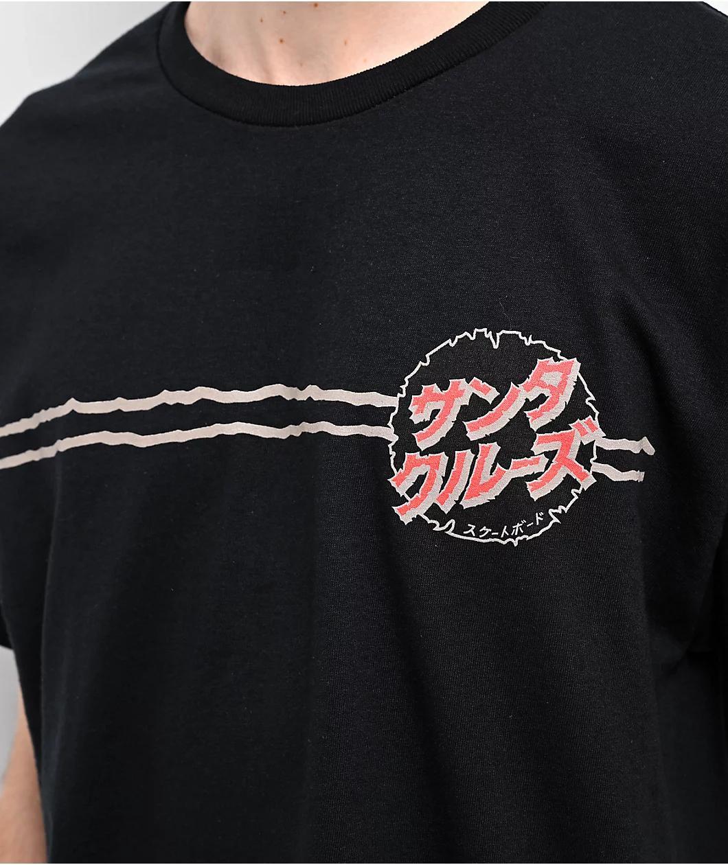 Santa Cruz x Godzilla Destroyer Black T-Shirt Product Image